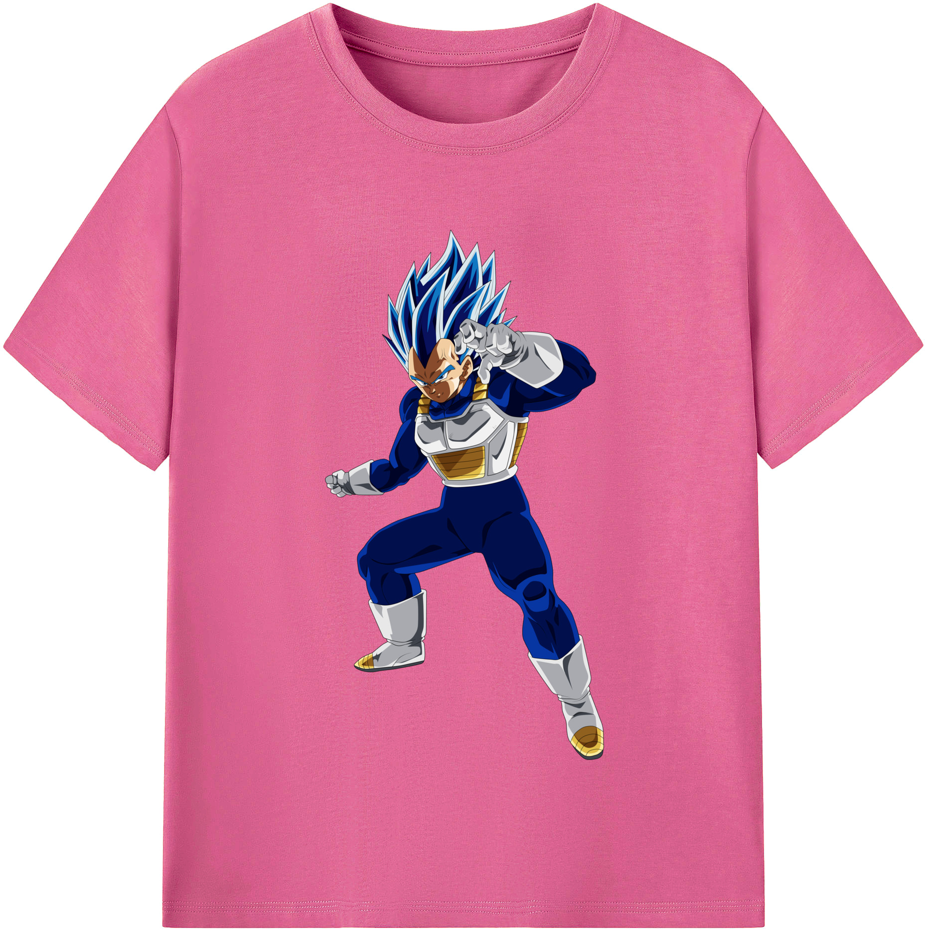 （画像用） ドラゴンボール ベジータ四世（Bejīta Yonsei）DRAGON BALL Vegeta IV レディースカジュアルプリントTシャツ（綿100％）
