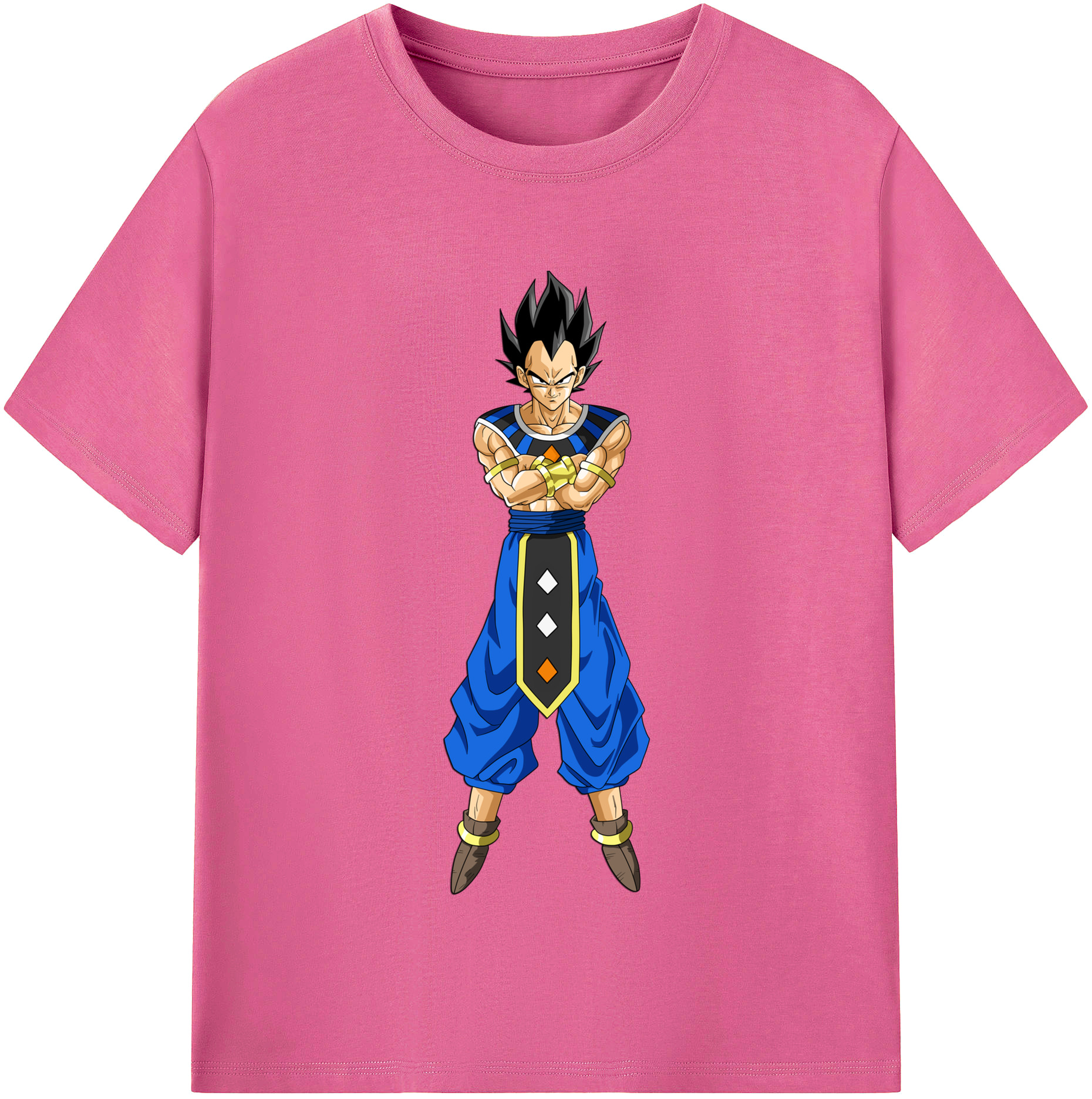（画像用） ドラゴンボール ベジータ四世（Bejīta Yonsei）DRAGON BALL Vegeta IV レディースカジュアルプリントTシャツ（綿100％）