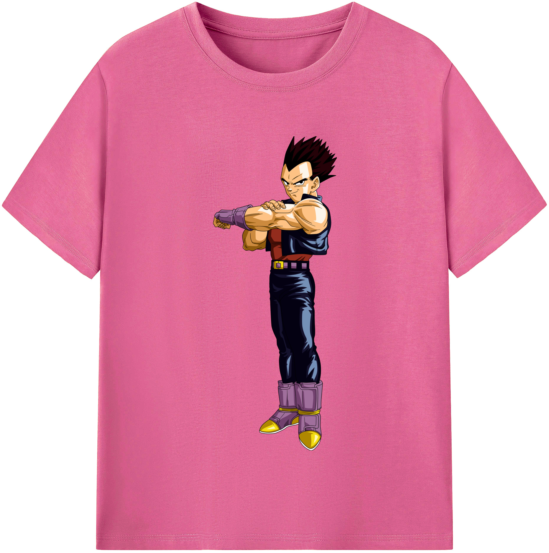 （画像用） ドラゴンボール ベジータ四世（Bejīta Yonsei）DRAGON BALL Vegeta IV レディースカジュアルプリントTシャツ（綿100％）