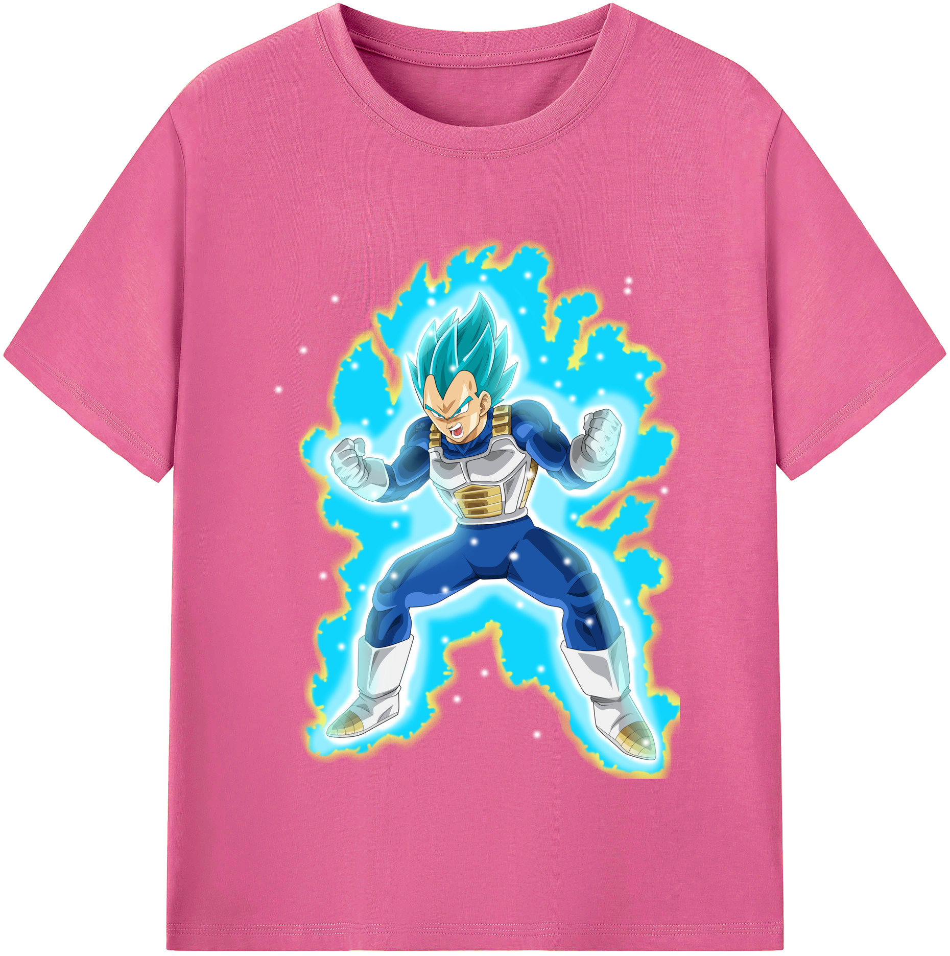 （画像用） ドラゴンボール ベジータ四世（Bejīta Yonsei）DRAGON BALL Vegeta IV レディースカジュアルプリントTシャツ（綿100％）