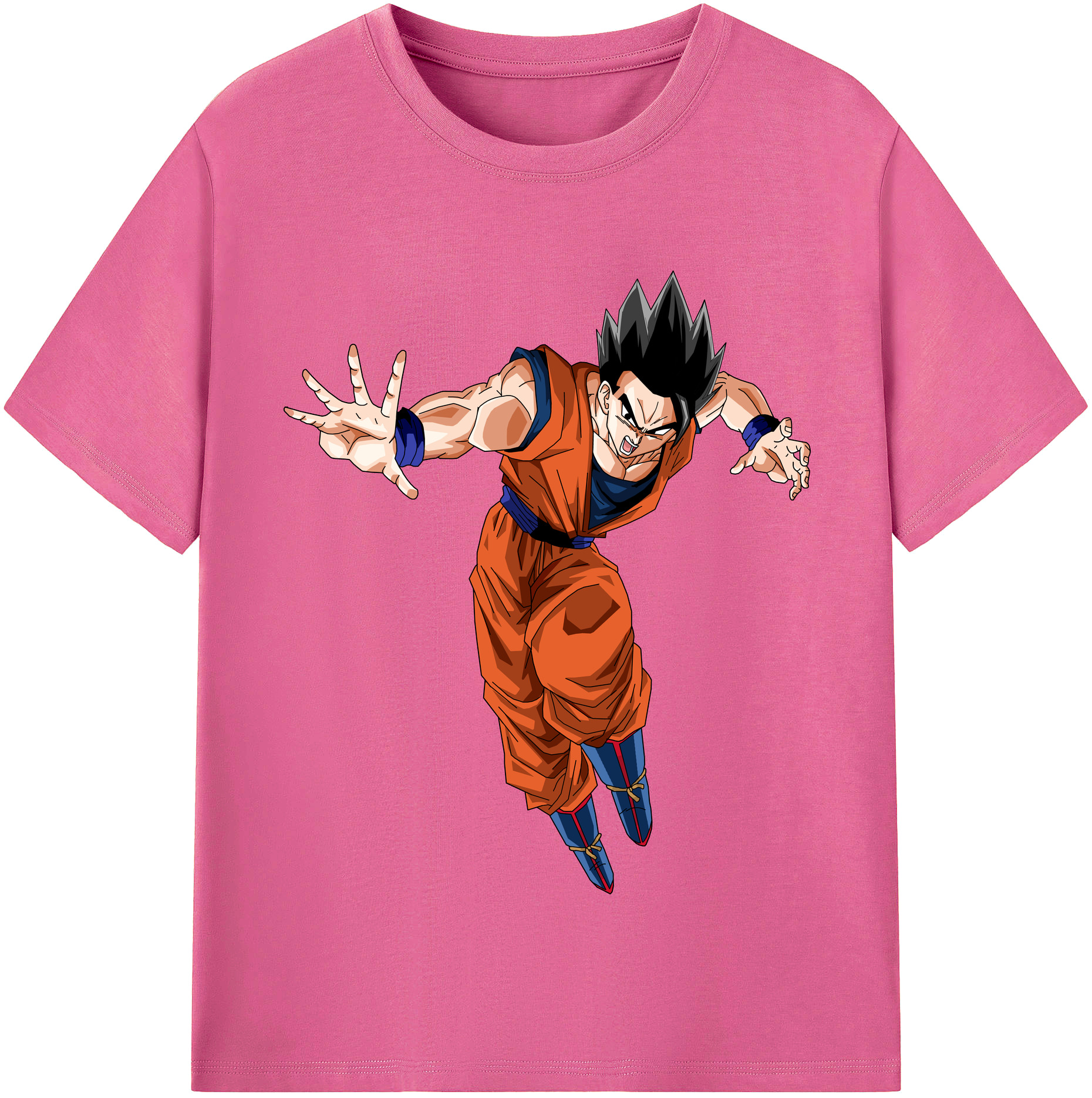 （画像用） ドラゴンボール 孫 悟飯（そんごはん）DRAGON BALL Son Gohan レディースカジュアルプリントTシャツ（綿100％）
