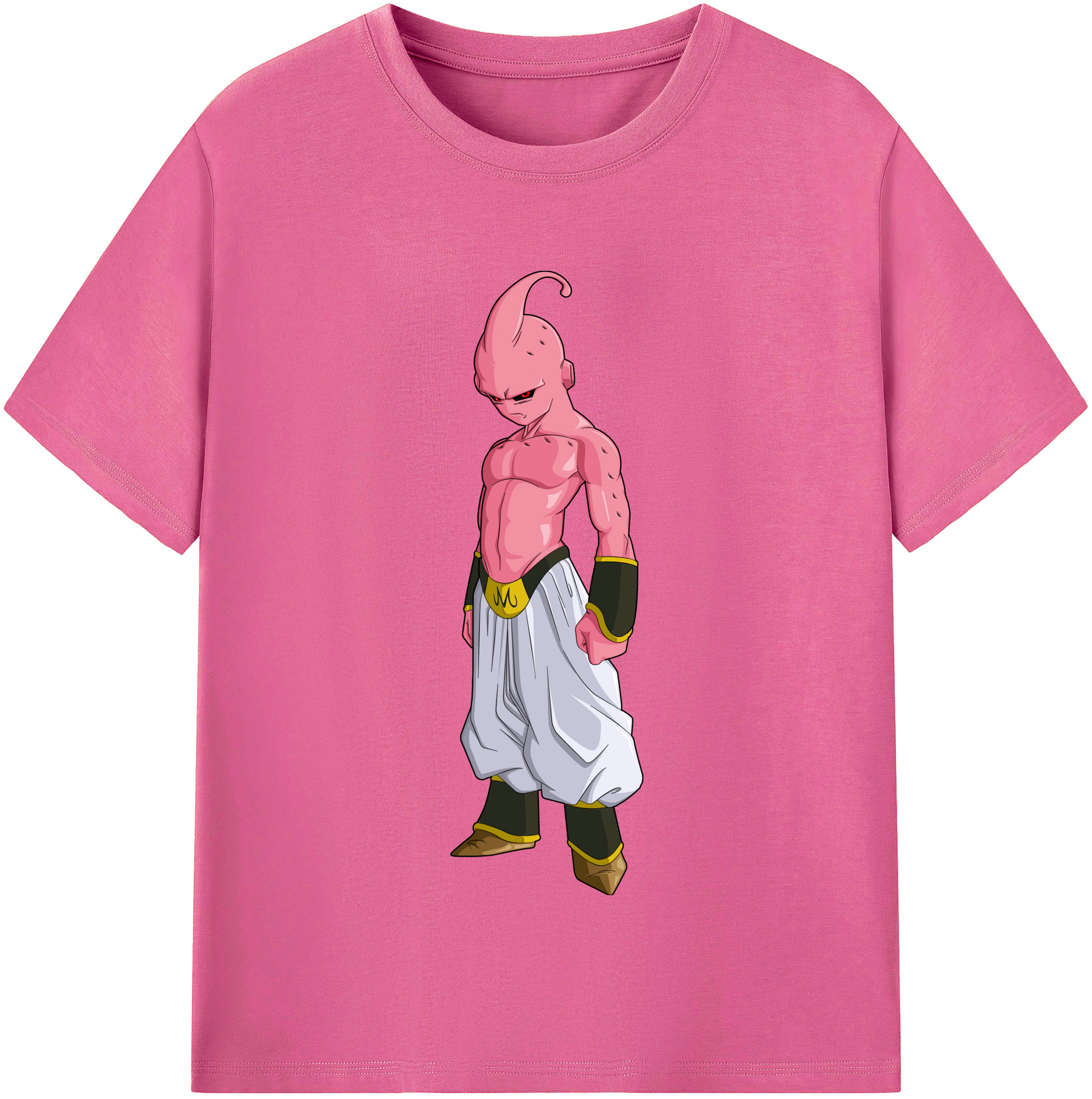 （画像用） ドラゴンボール 魔人ブウ DRAGON BALL Majin Buu レディースカジュアルプリントTシャツ（綿100％）