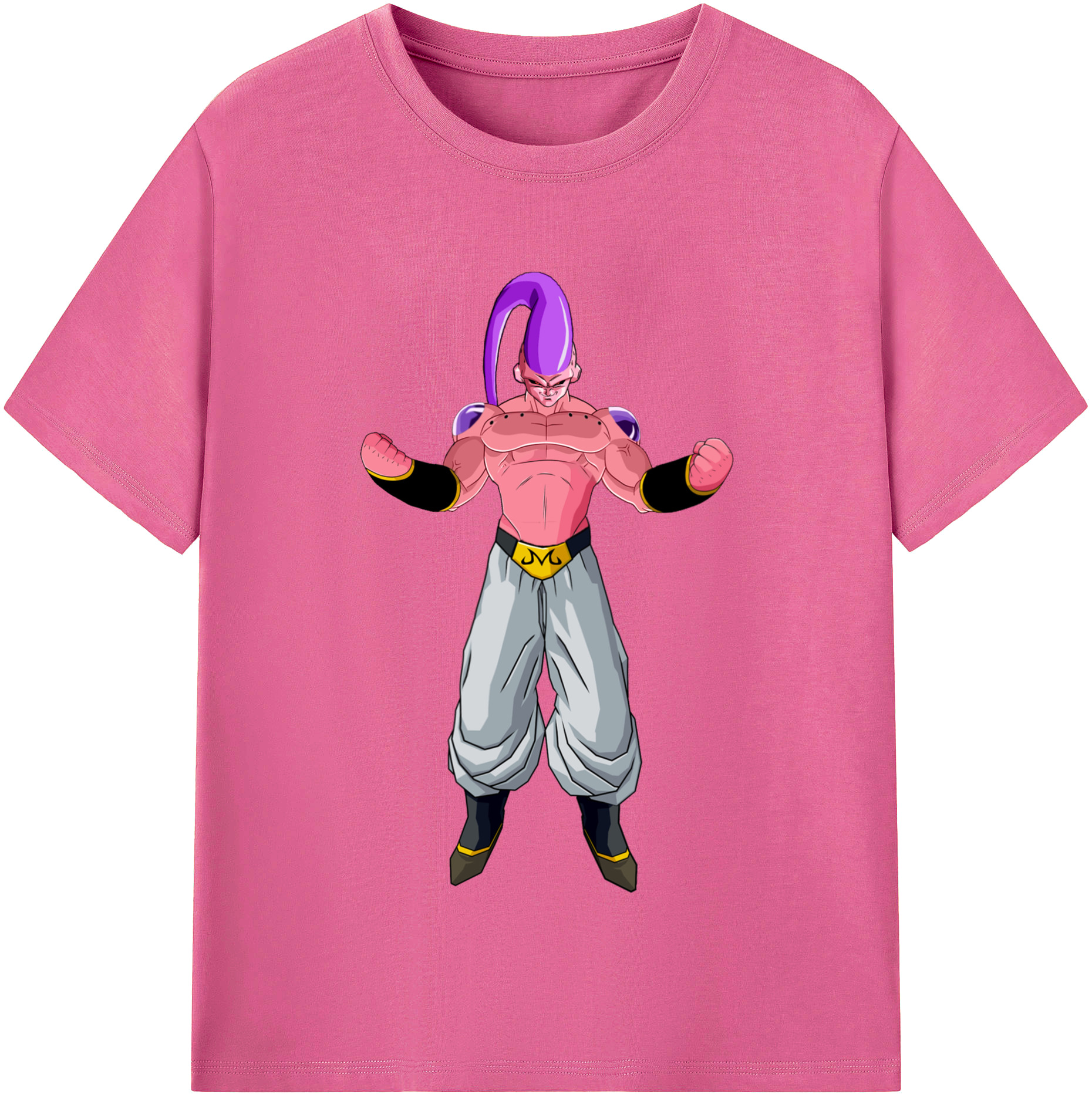 （画像用） ドラゴンボール 魔人ブウ DRAGON BALL Majin Buu レディースカジュアルプリントTシャツ（綿100％）