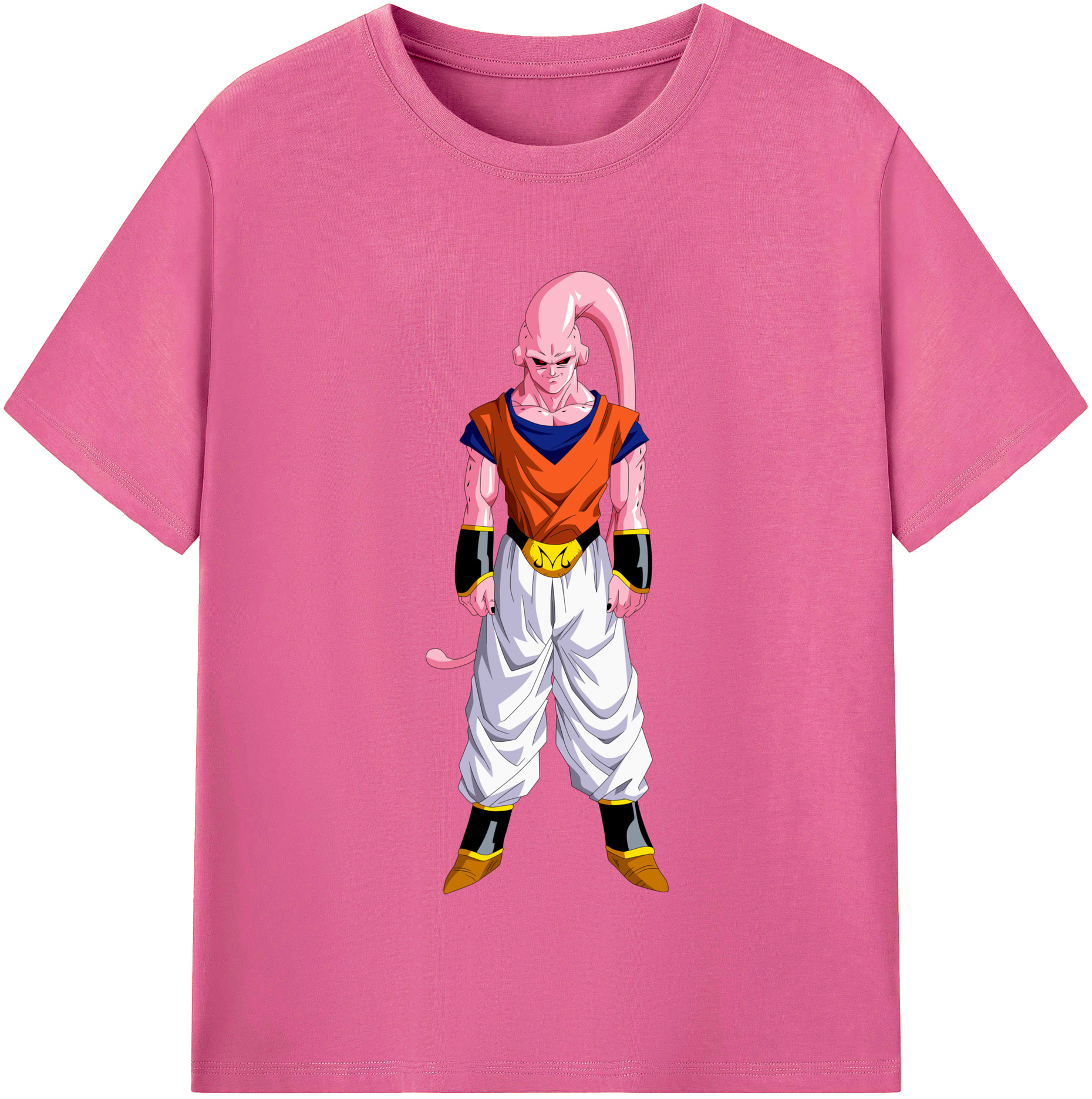 （画像用） ドラゴンボール 魔人ブウ DRAGON BALL Majin Buu レディースカジュアルプリントTシャツ（綿100％）