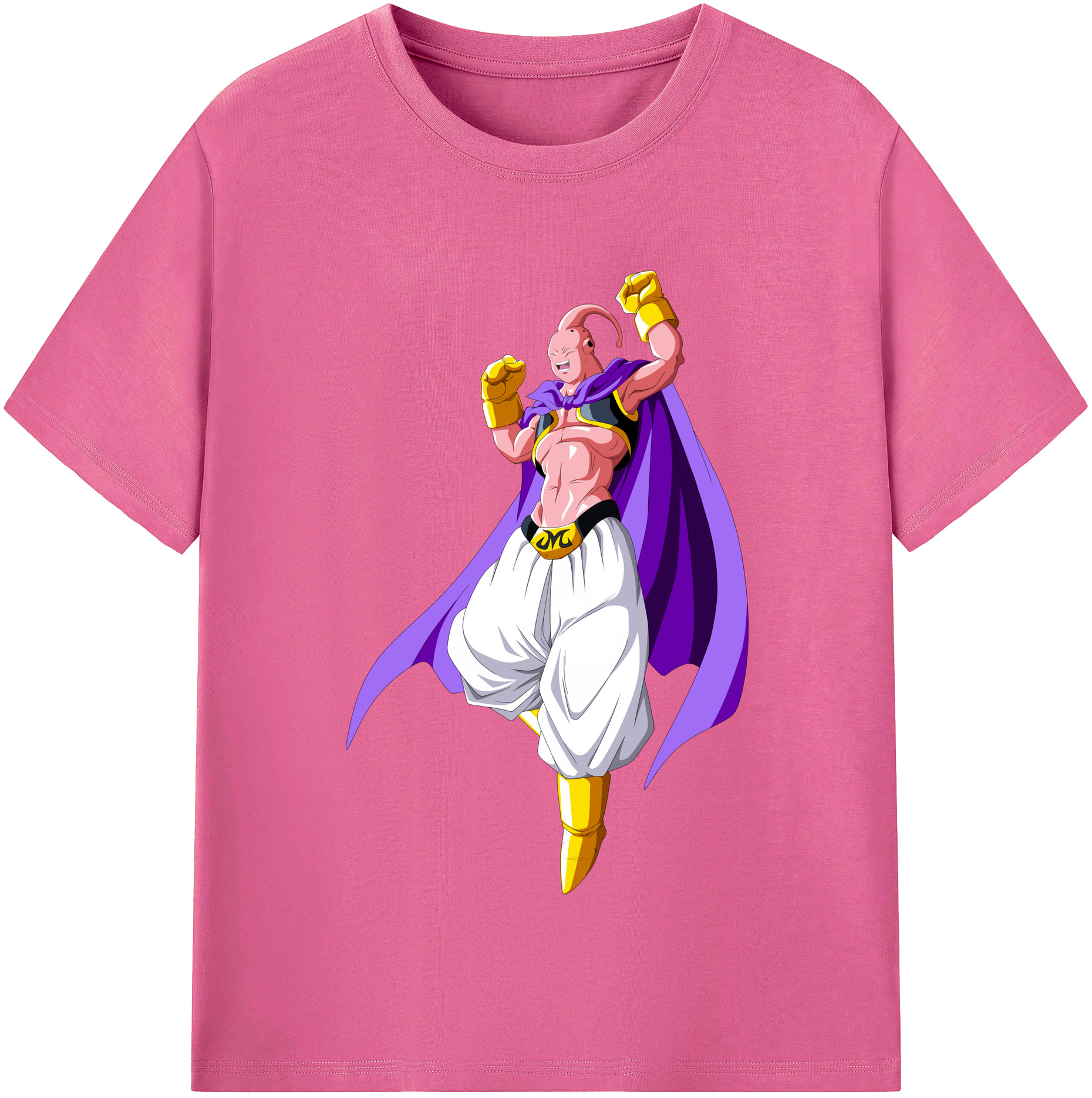 （画像用） ドラゴンボール 魔人ブウ DRAGON BALL Majin Buu レディースカジュアルプリントTシャツ（綿100％）