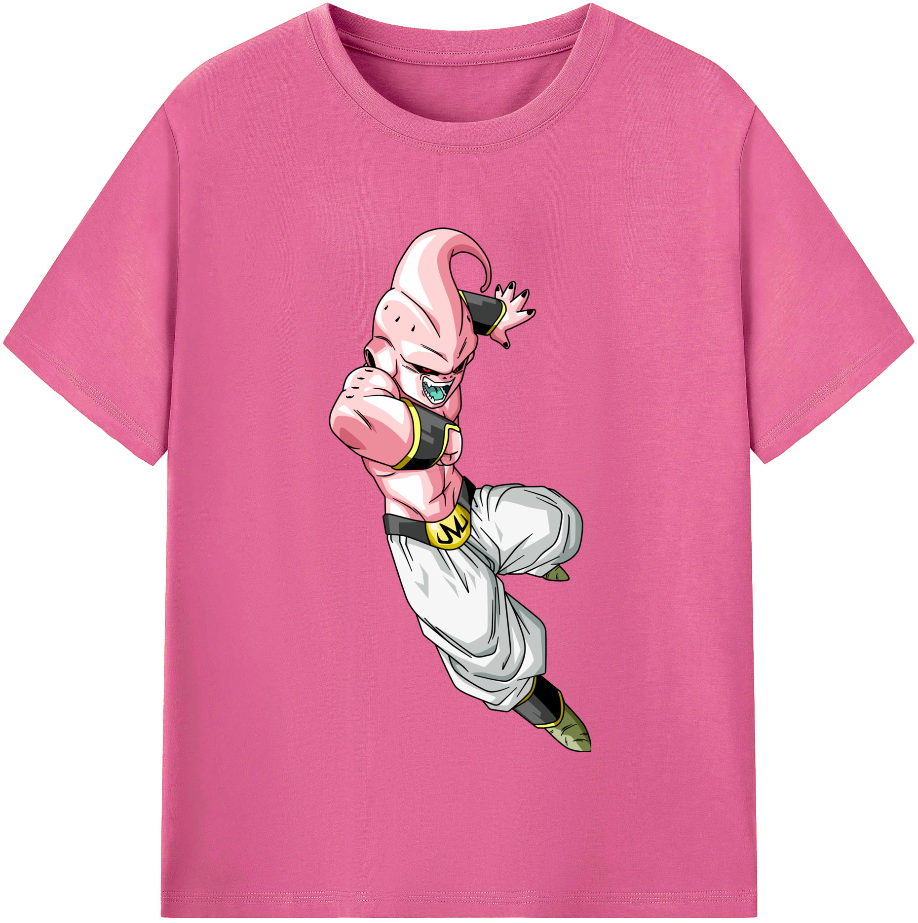 （画像用） ドラゴンボール 魔人ブウ DRAGON BALL Majin Buu レディースカジュアルプリントTシャツ（綿100％）
