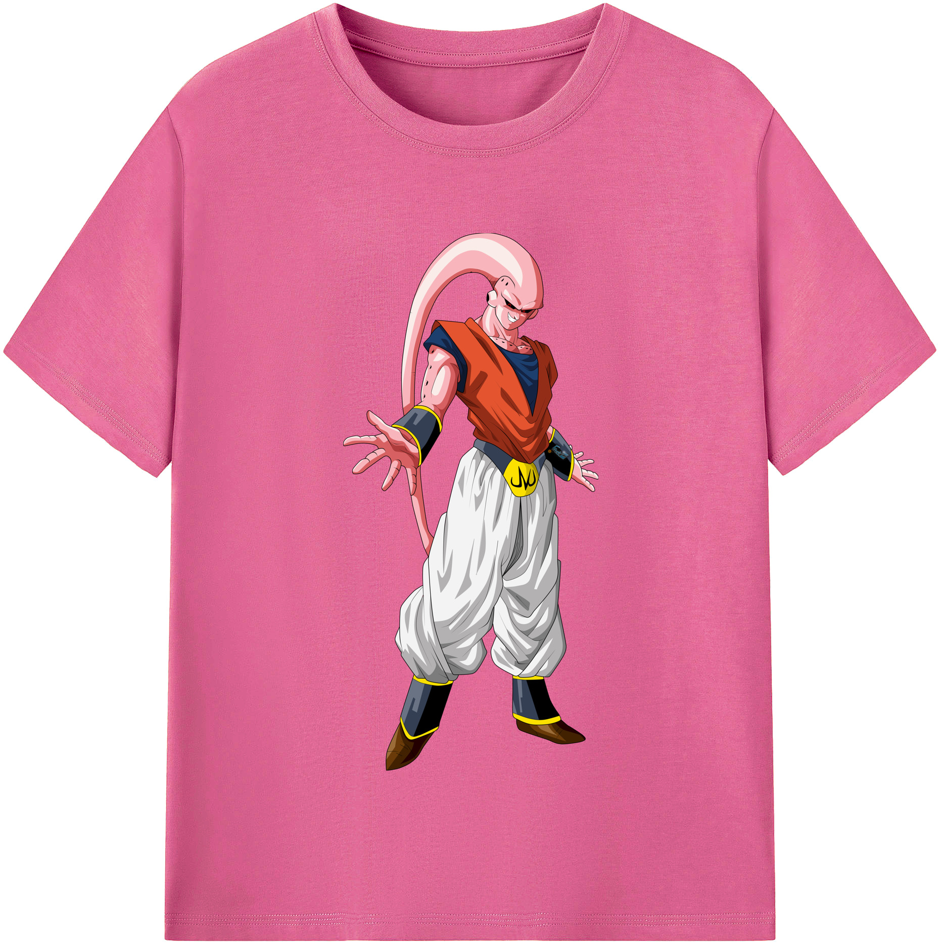（画像用） ドラゴンボール 魔人ブウ DRAGON BALL Majin Buu レディースカジュアルプリントTシャツ（綿100％）