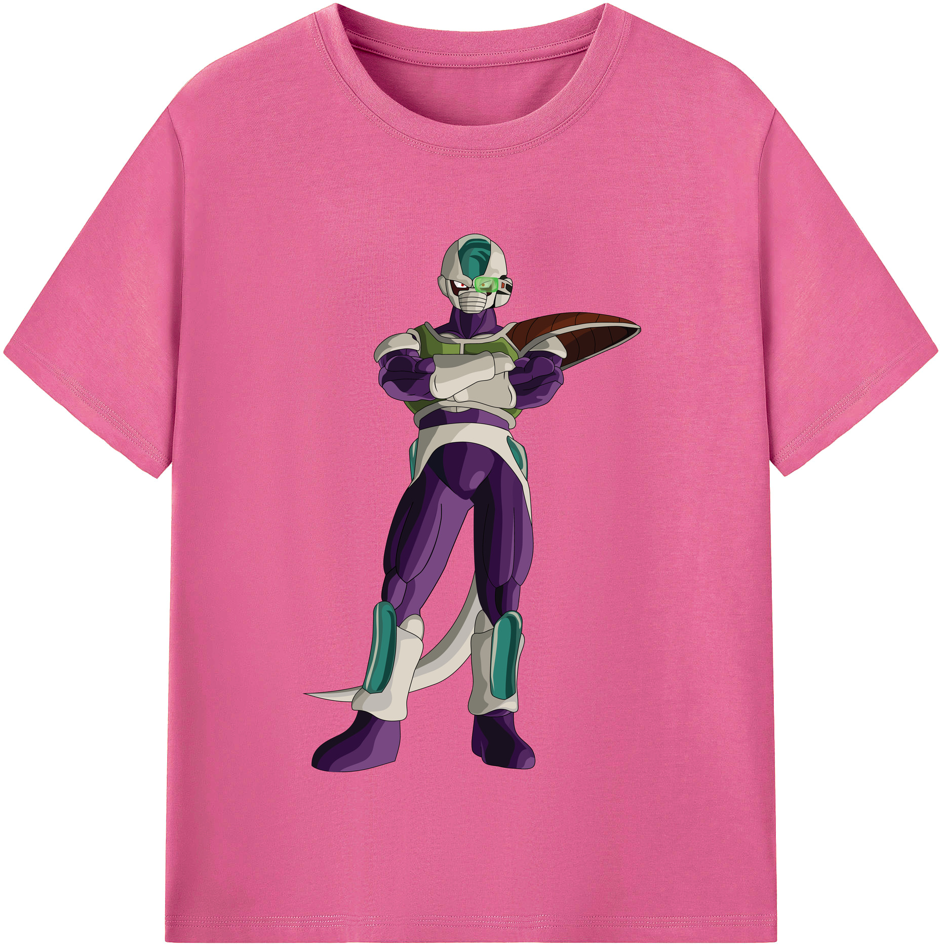 （画像用） ドラゴンボール フリーザ DRAGON BALL Frieza レディースカジュアルプリントTシャツ（綿100％）