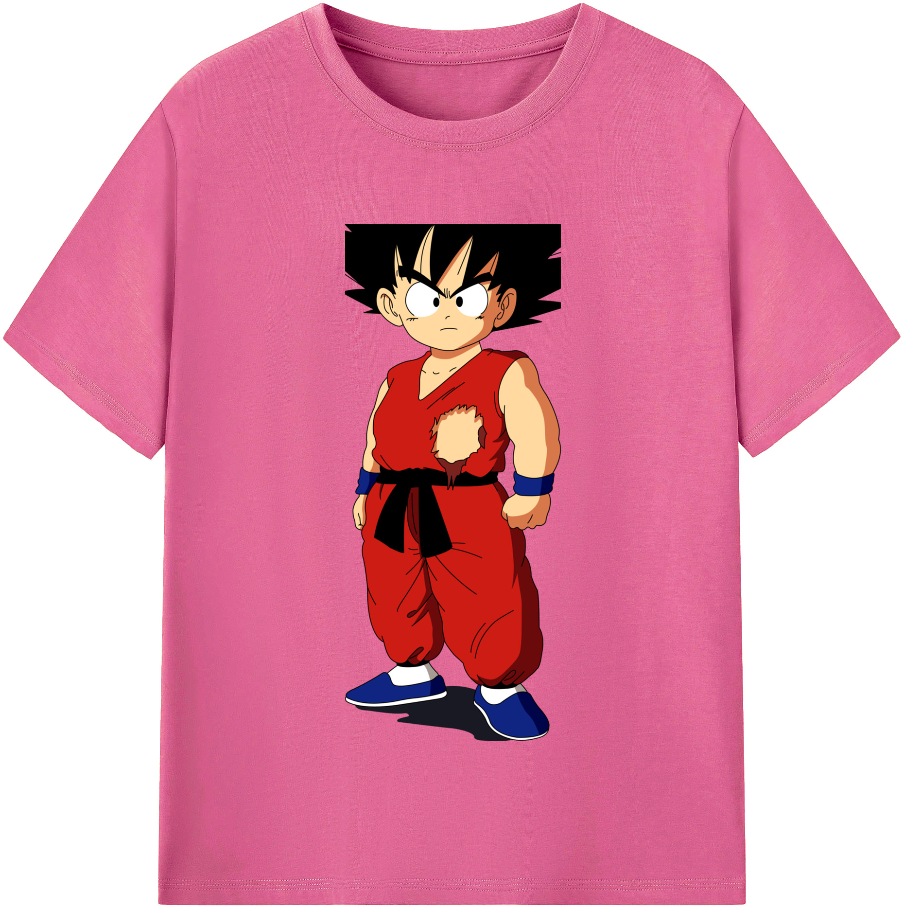 （画像用） ドラゴンボール 孫悟空（そん ごくう）Son Goku カカロット DRAGON BALL Kakarotto レディースカジュアルプリントTシャツ（綿100％）