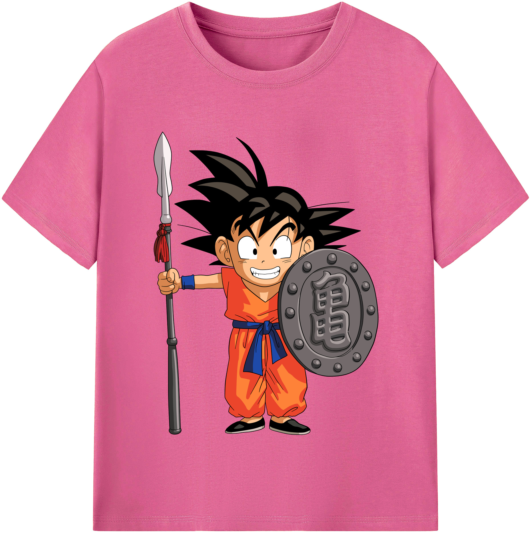 （画像用） ドラゴンボール 孫悟空（そん ごくう）Son Goku カカロット DRAGON BALL Kakarotto レディースカジュアルプリントTシャツ（綿100％）
