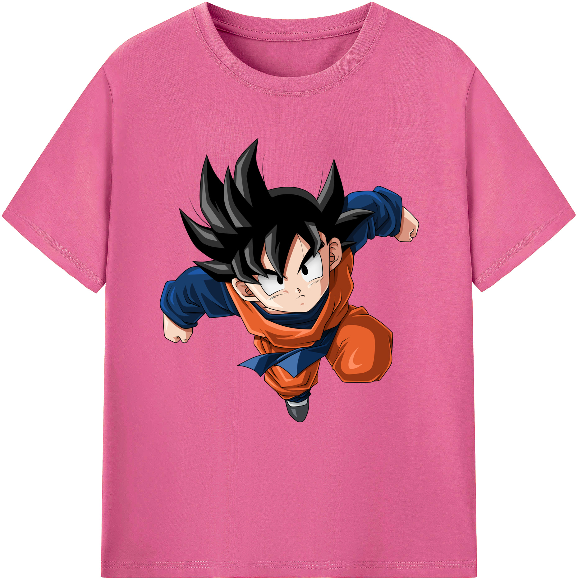 （画像用） ドラゴンボール 孫悟空（そん ごくう）Son Goku カカロット DRAGON BALL Kakarotto レディースカジュアルプリントTシャツ（綿100％）