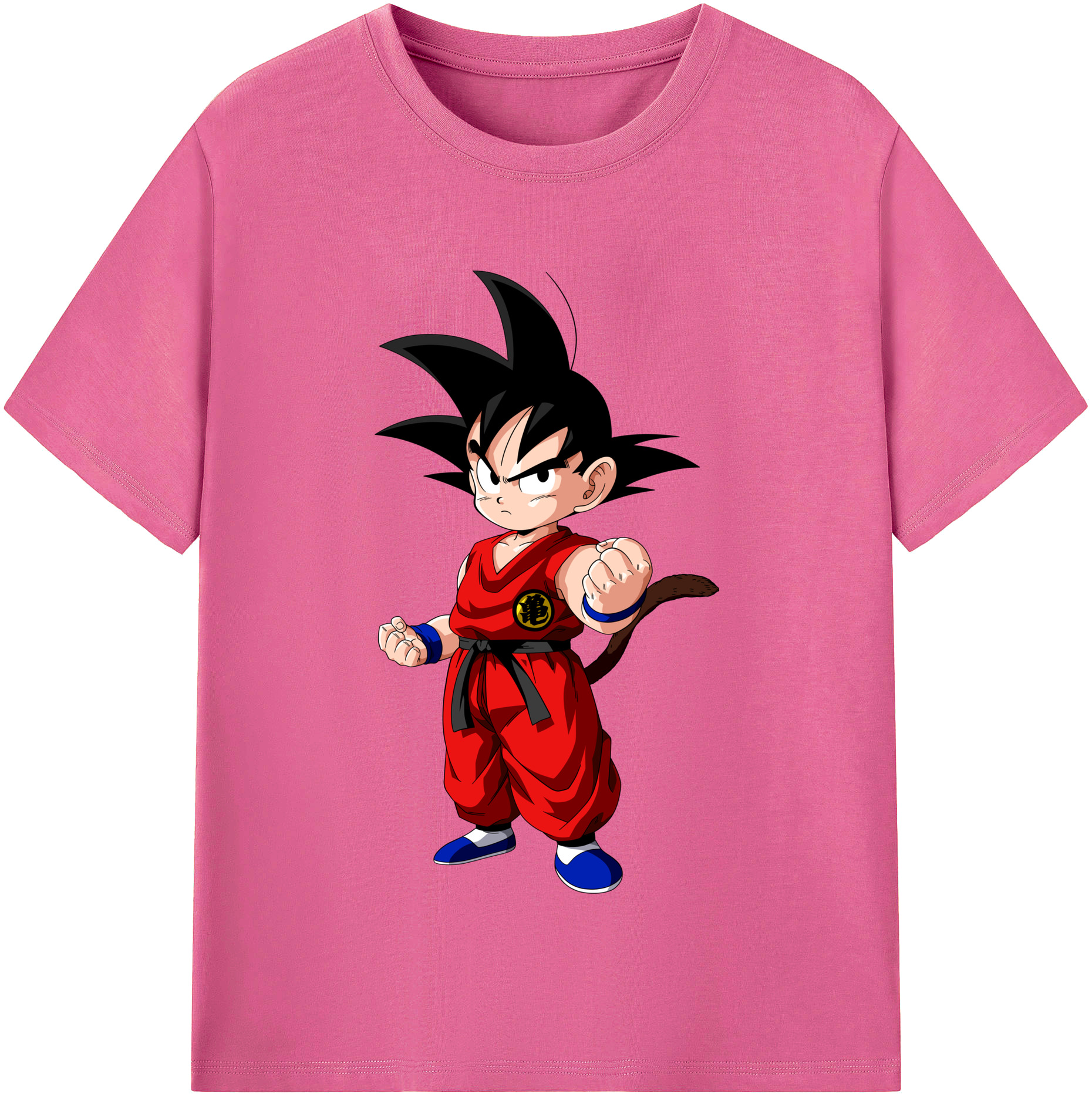（画像用） ドラゴンボール 孫悟空（そん ごくう）Son Goku カカロット DRAGON BALL Kakarotto レディースカジュアルプリントTシャツ（綿100％）