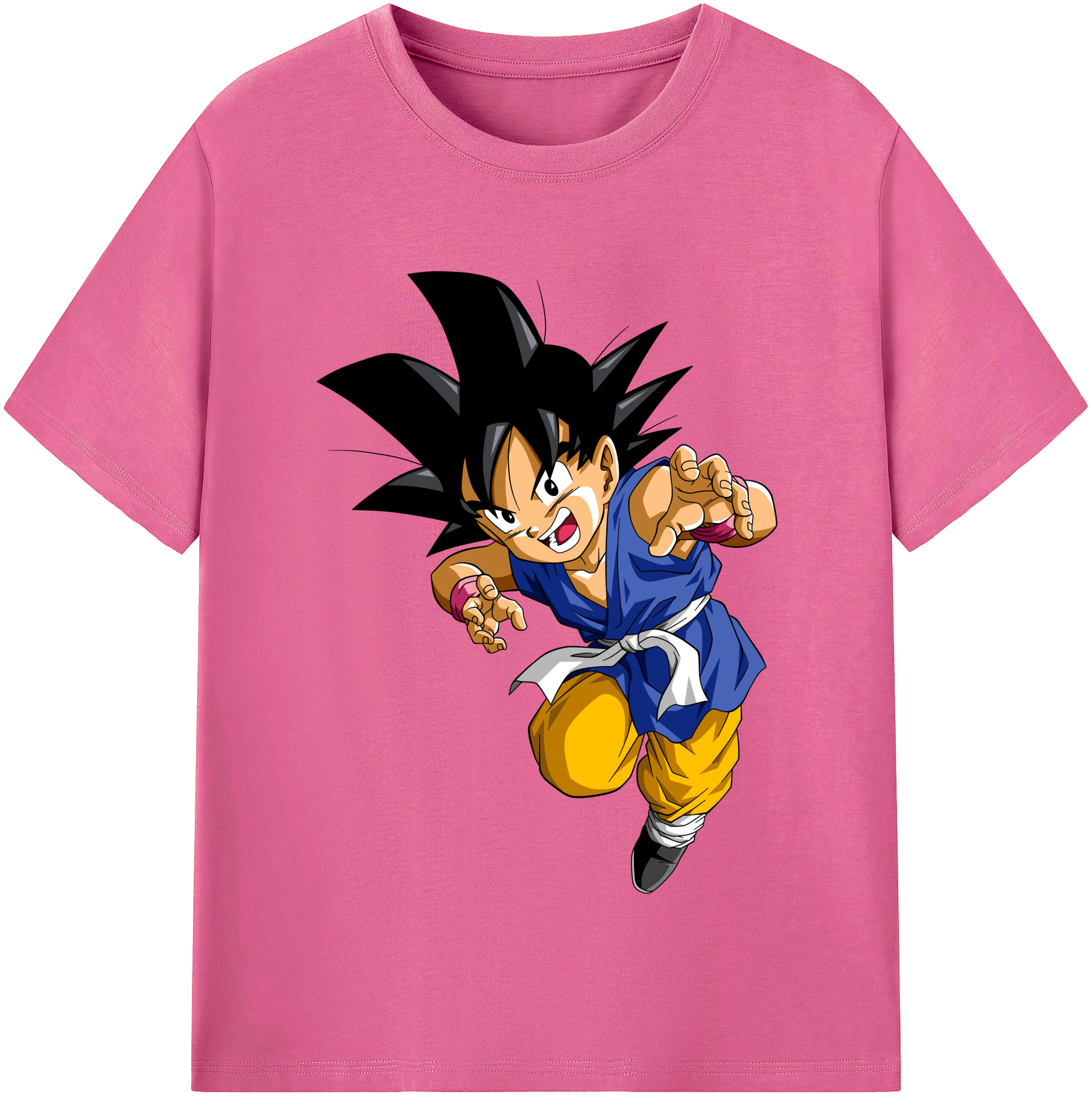 （画像用） ドラゴンボール 孫悟空（そん ごくう）Son Goku カカロット DRAGON BALL Kakarotto レディースカジュアルプリントTシャツ（綿100％）