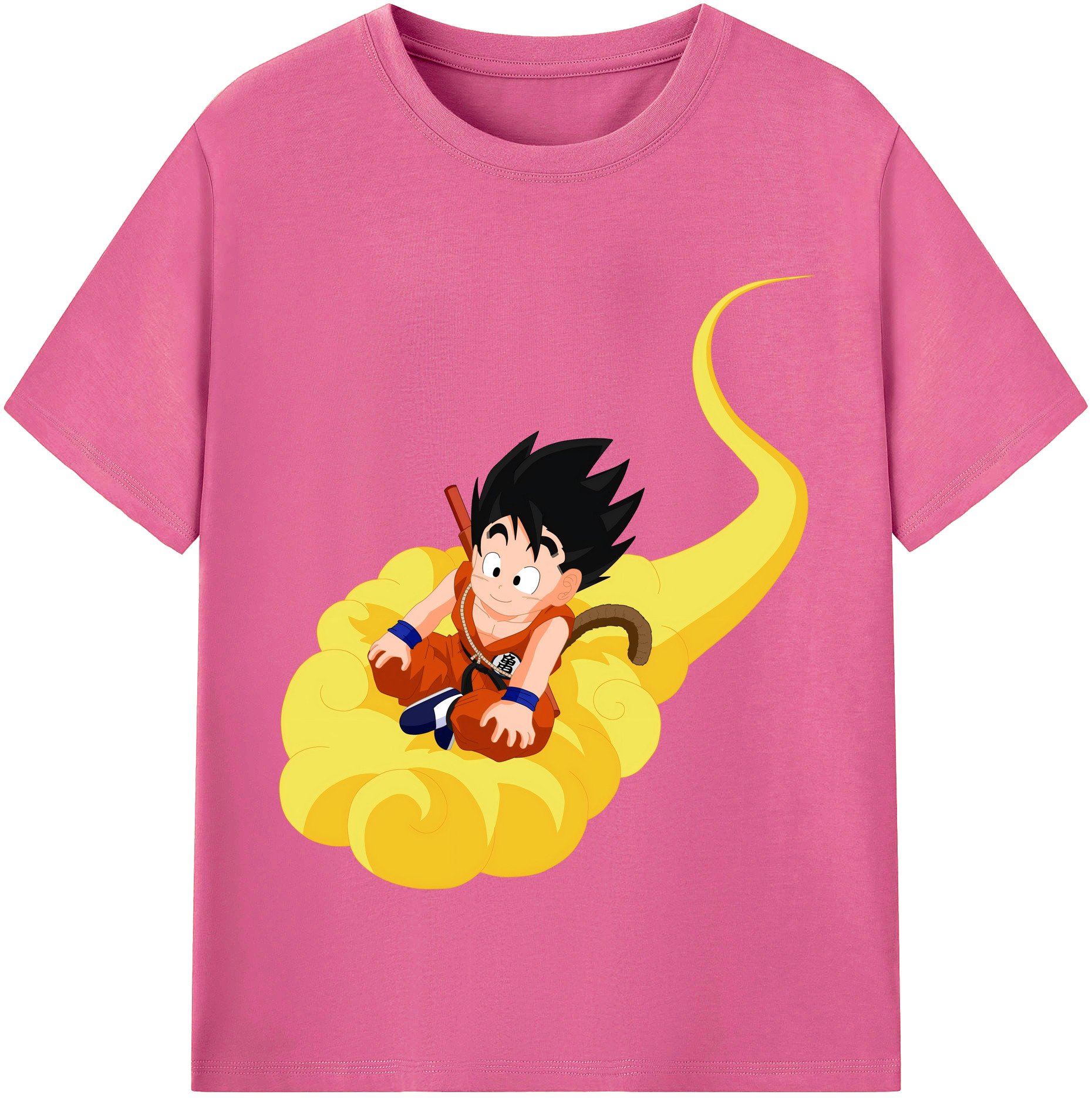 （画像用） ドラゴンボール 孫悟空（そん ごくう）Son Goku カカロット DRAGON BALL Kakarotto レディースカジュアルプリントTシャツ（綿100％）