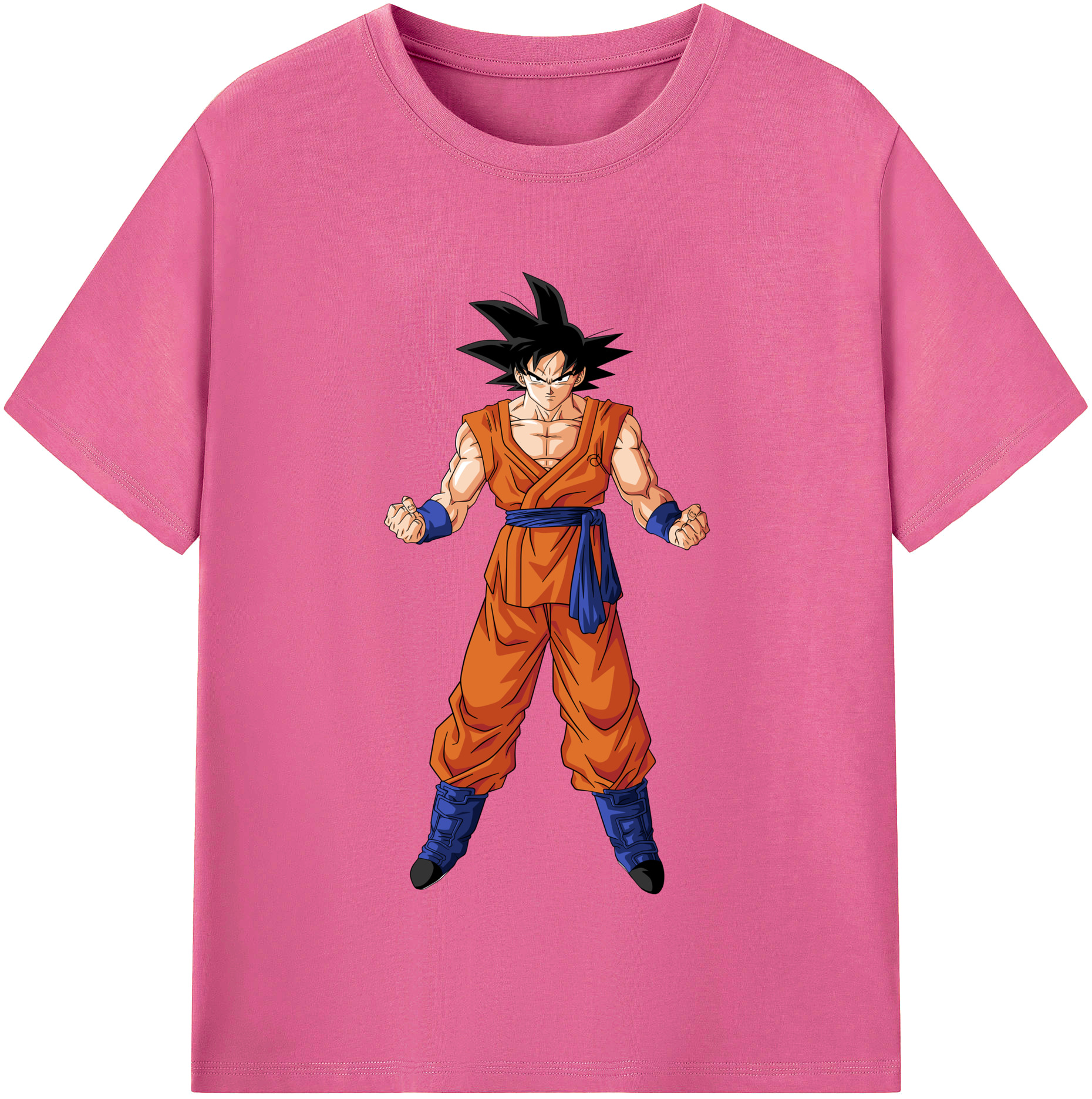（画像用） ドラゴンボール 孫悟空（そん ごくう）Son Goku カカロット DRAGON BALL Kakarotto レディースカジュアルプリントTシャツ（綿100％）