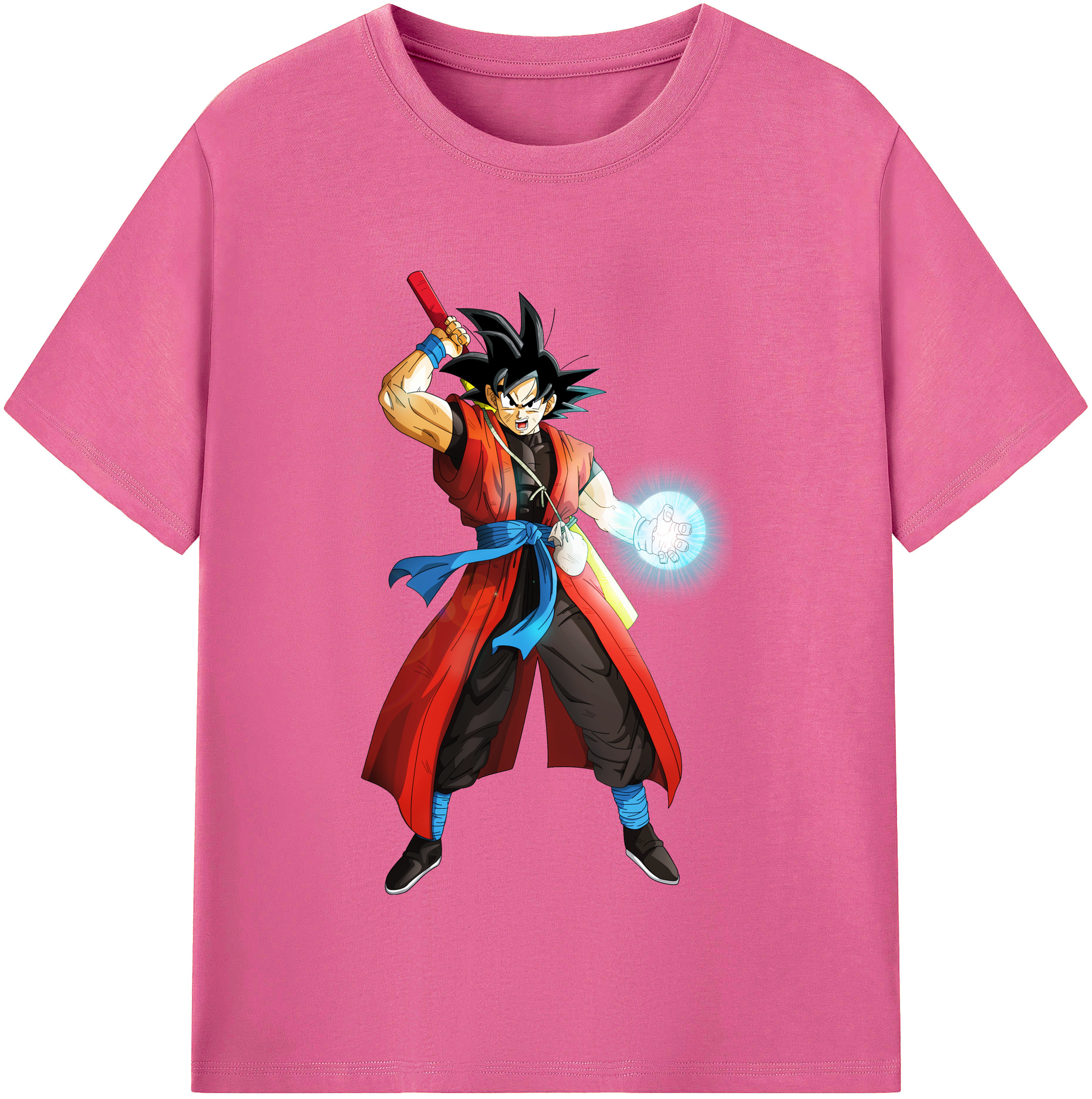（画像用） ドラゴンボール 孫悟空（そん ごくう）Son Goku カカロット DRAGON BALL Kakarotto レディースカジュアルプリントTシャツ（綿100％）