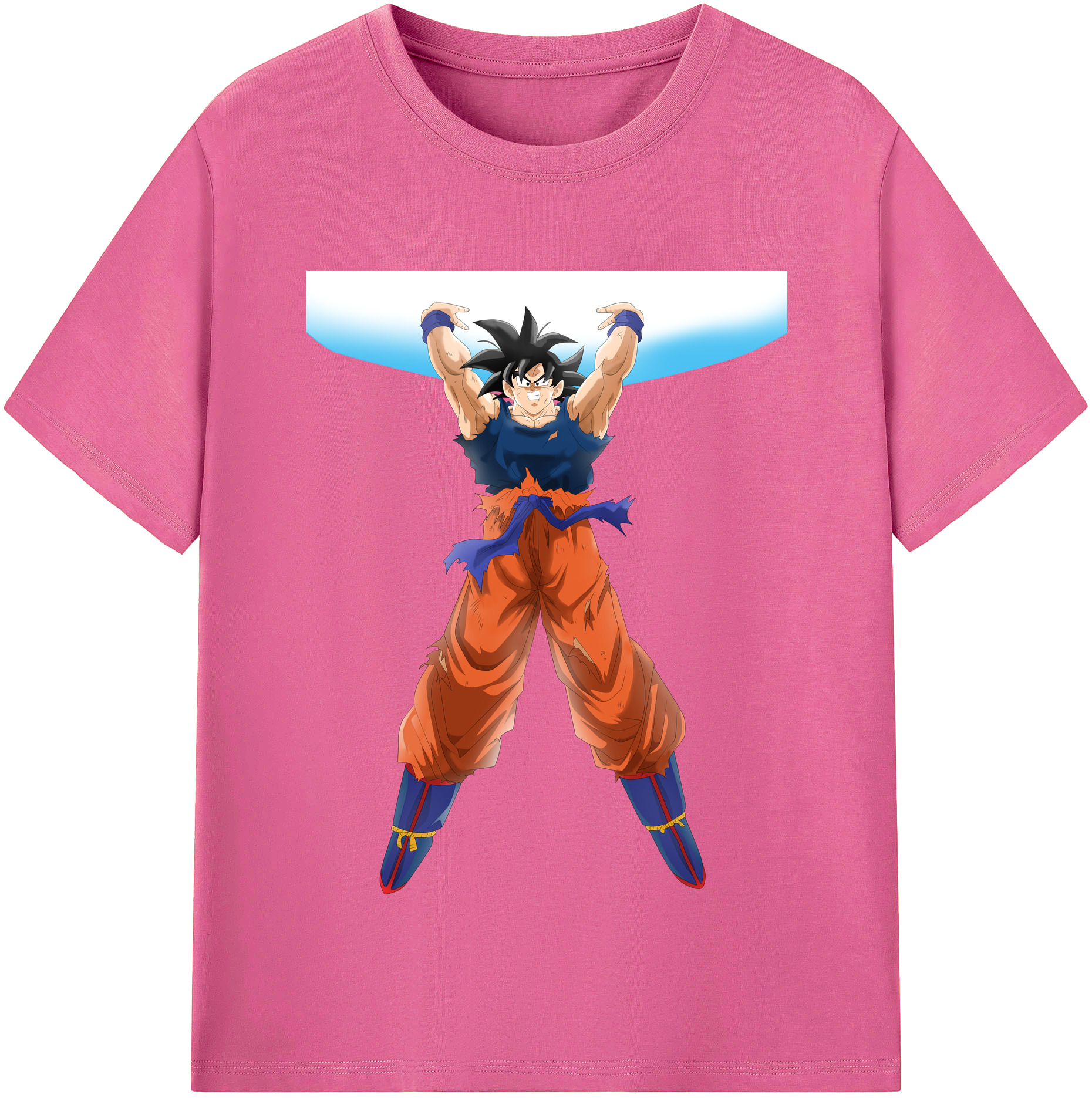 （画像用） ドラゴンボール 孫悟空（そん ごくう）Son Goku カカロット DRAGON BALL Kakarotto レディースカジュアルプリントTシャツ（綿100％）