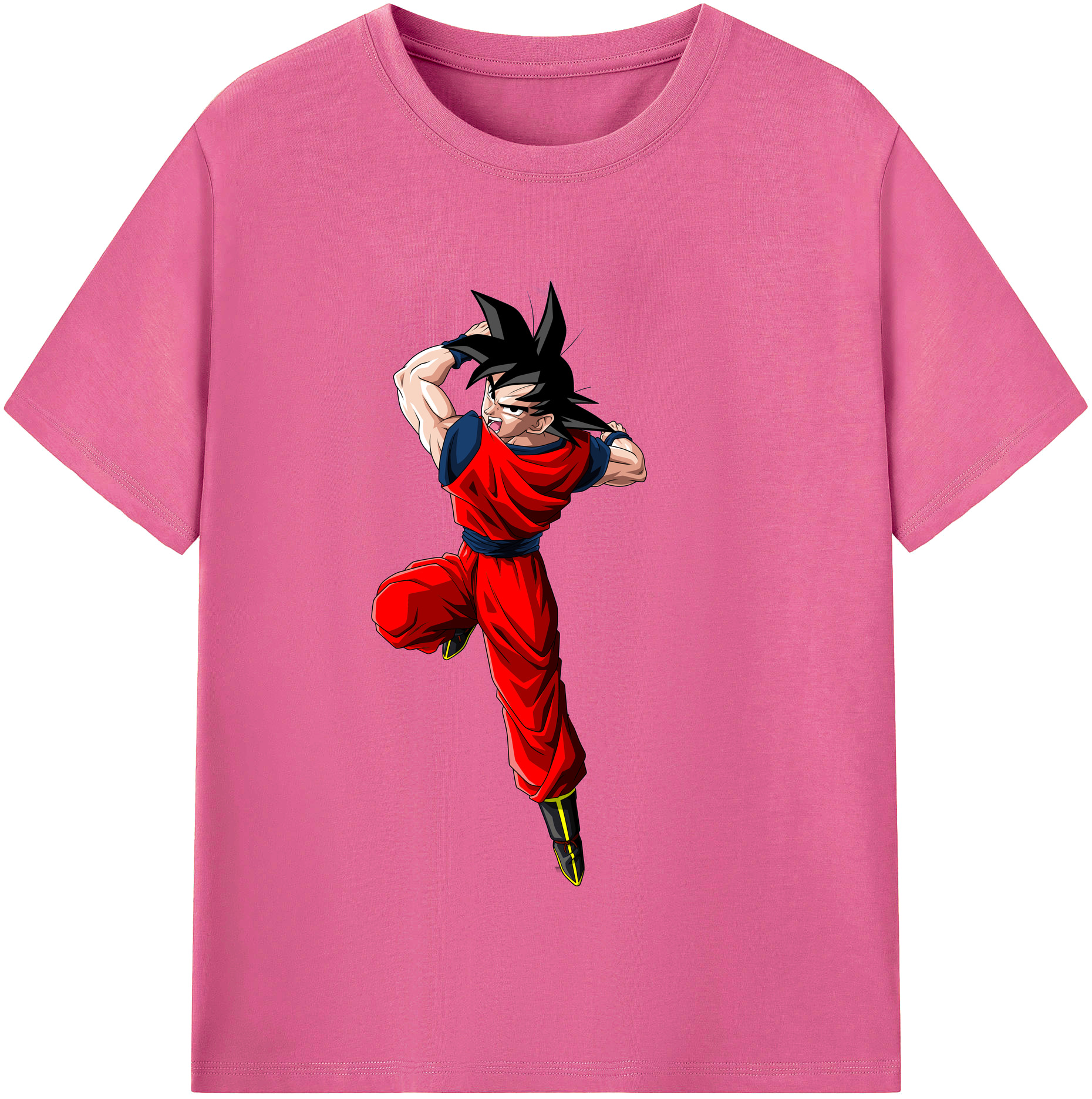 （画像用） ドラゴンボール 孫悟空（そん ごくう）Son Goku カカロット DRAGON BALL Kakarotto レディースカジュアルプリントTシャツ（綿100％）
