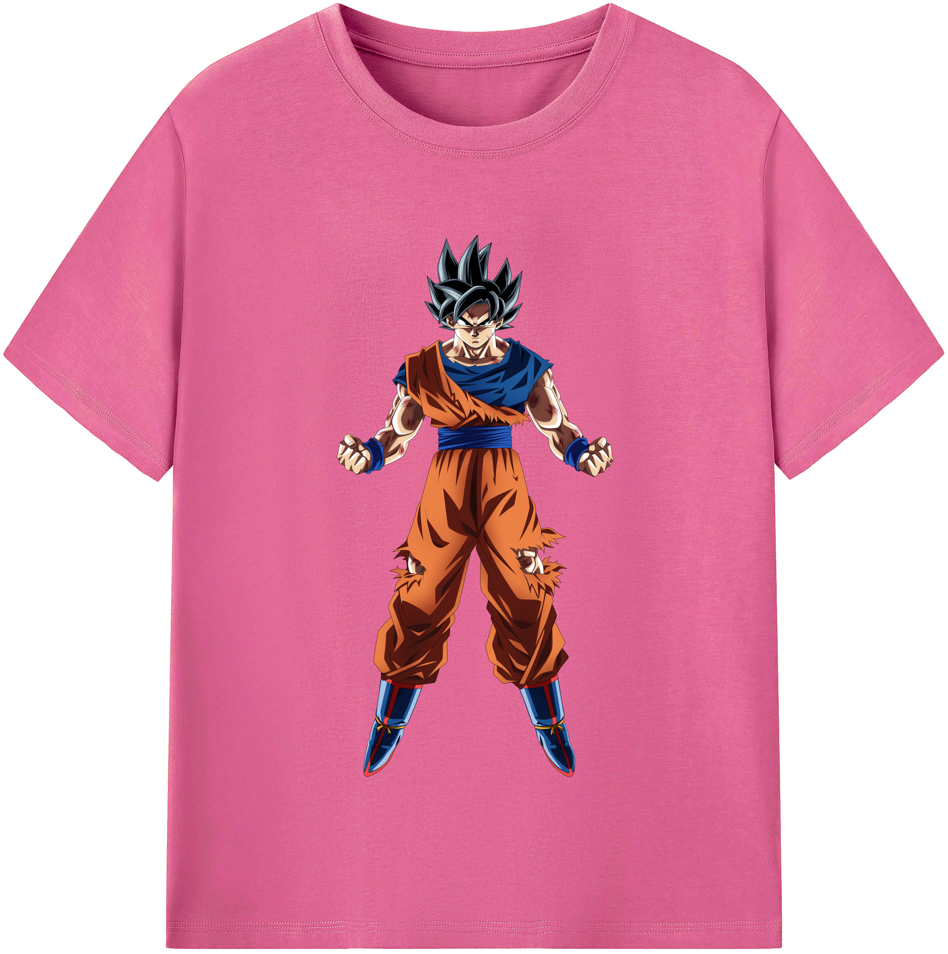 （画像用） ドラゴンボール 孫悟空（そん ごくう）Son Goku カカロット DRAGON BALL Kakarotto レディースカジュアルプリントTシャツ（綿100％）
