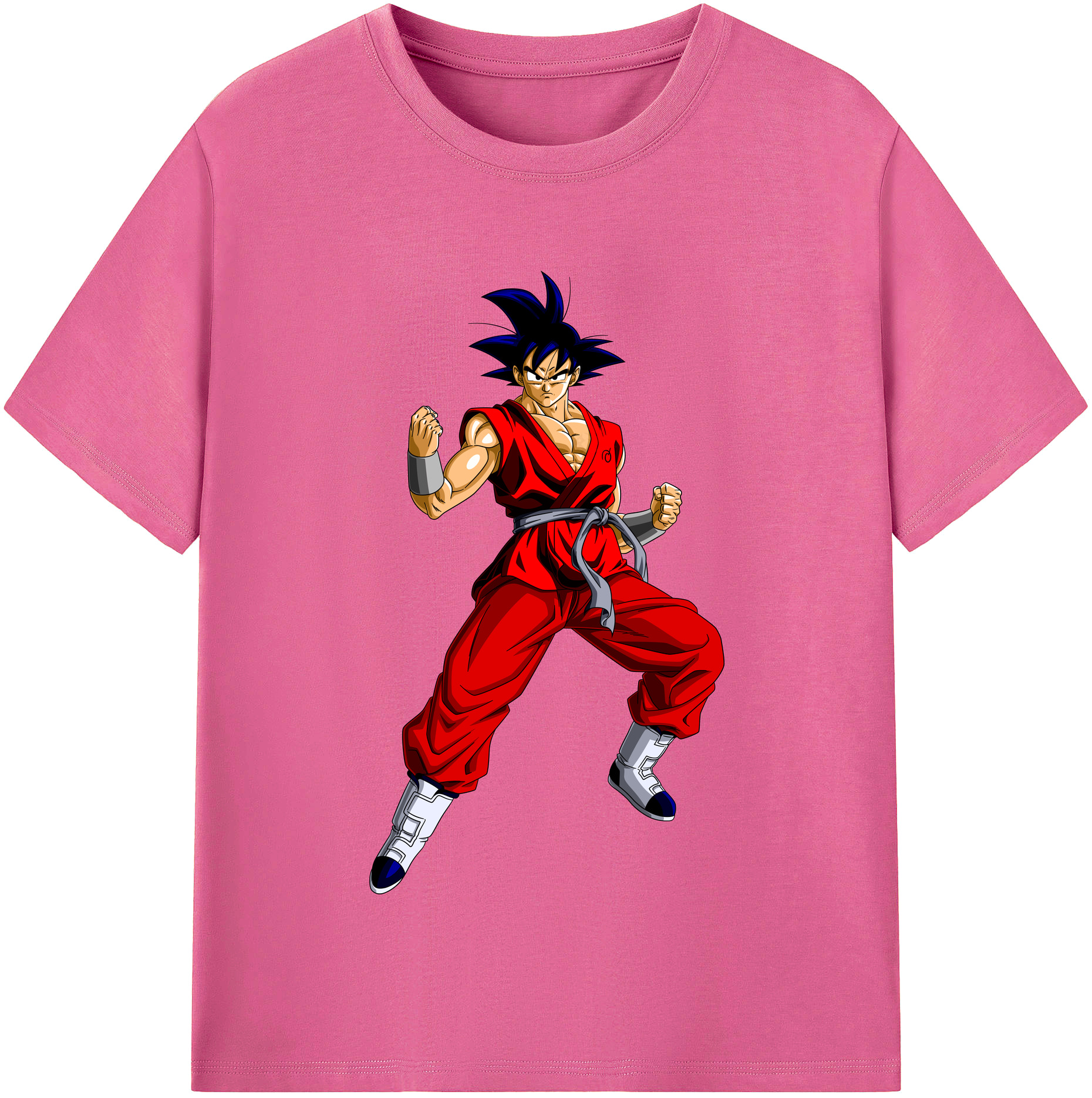 （画像用） ドラゴンボール 孫悟空（そん ごくう）Son Goku カカロット DRAGON BALL Kakarotto レディースカジュアルプリントTシャツ（綿100％）