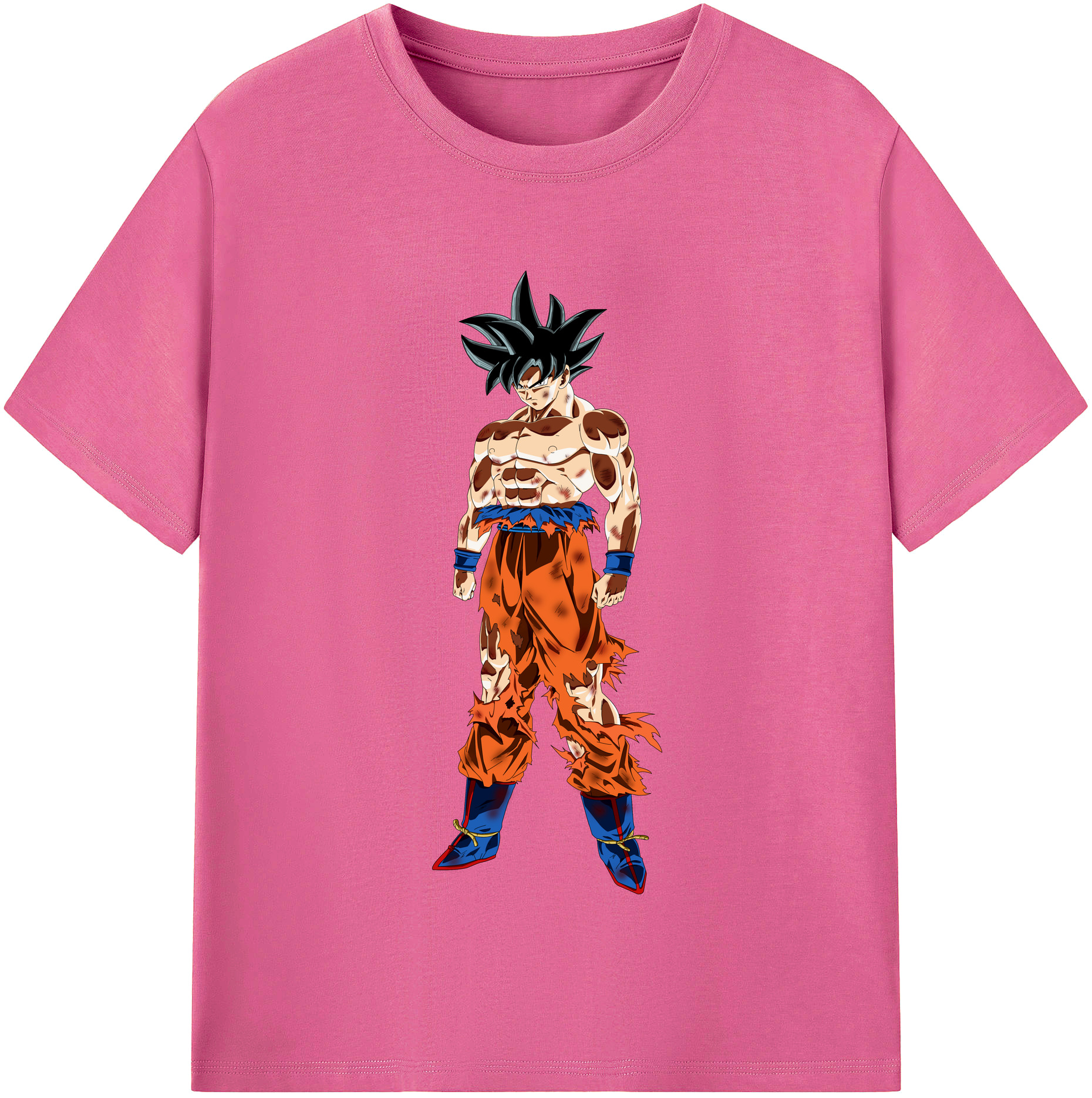 （画像用） ドラゴンボール 孫悟空（そん ごくう）Son Goku カカロット DRAGON BALL Kakarotto レディースカジュアルプリントTシャツ（綿100％）