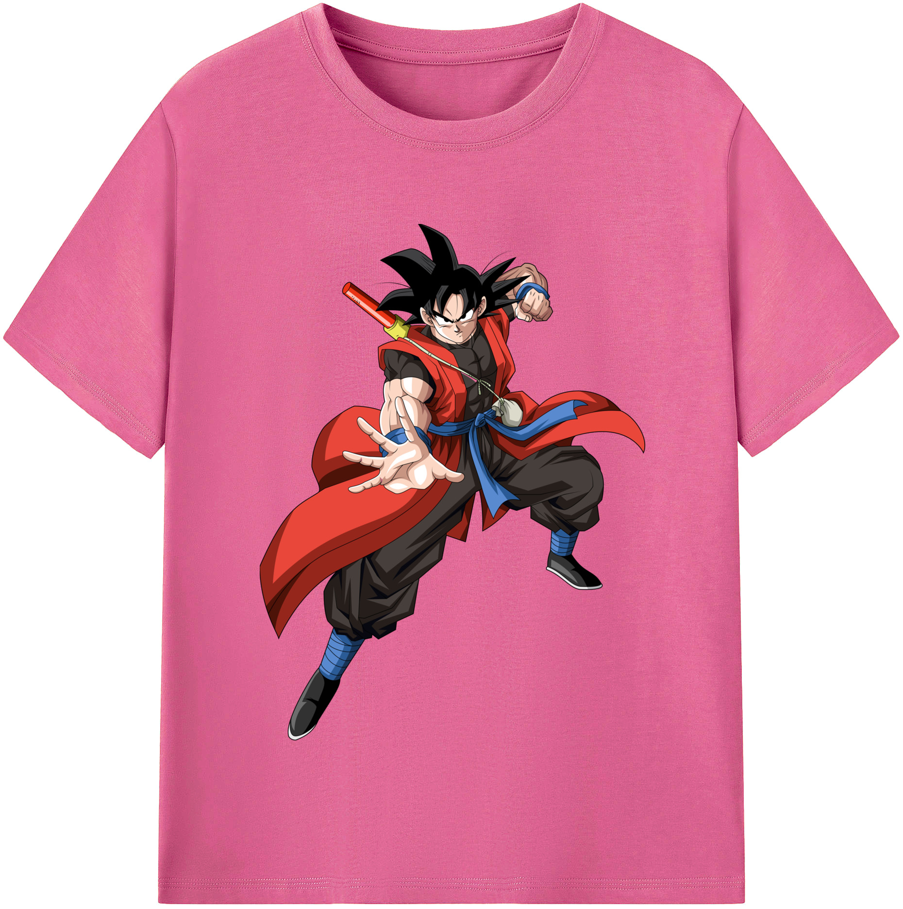 （画像用） ドラゴンボール 孫悟空（そん ごくう）Son Goku カカロット DRAGON BALL Kakarotto レディースカジュアルプリントTシャツ（綿100％）
