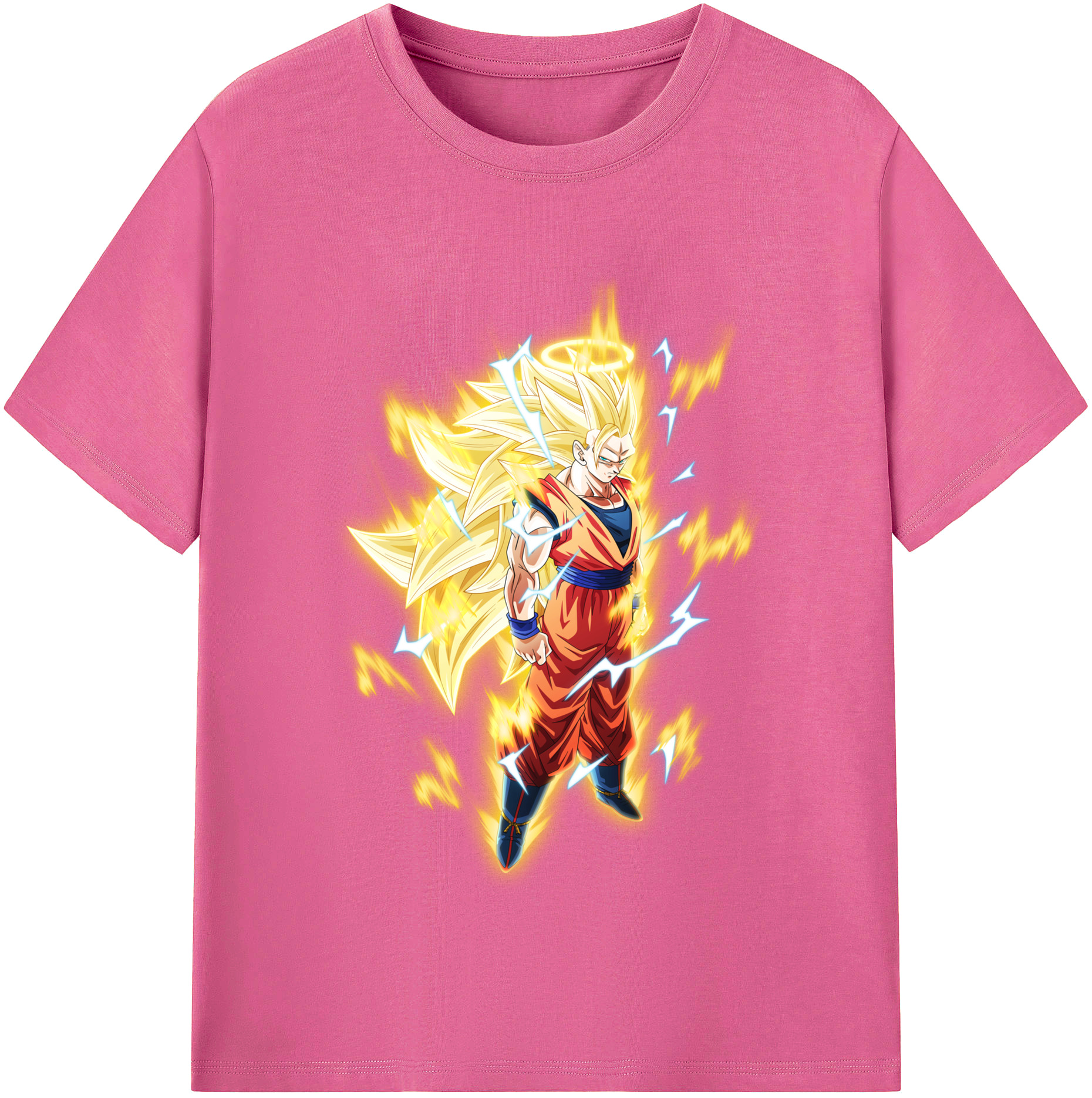 （画像用） ドラゴンボール 孫悟空（そん ごくう）Son Goku カカロット DRAGON BALL Kakarotto レディースカジュアルプリントTシャツ（綿100％）