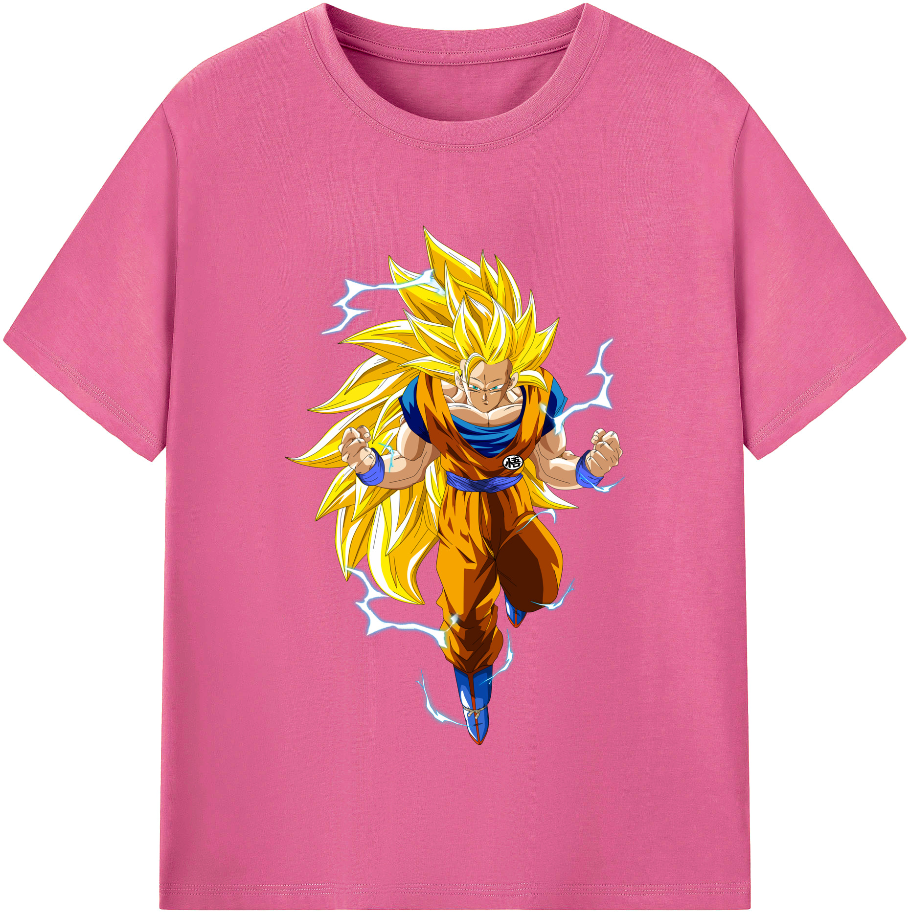 （画像用） ドラゴンボール 孫悟空（そん ごくう）Son Goku カカロット DRAGON BALL Kakarotto レディースカジュアルプリントTシャツ（綿100％）