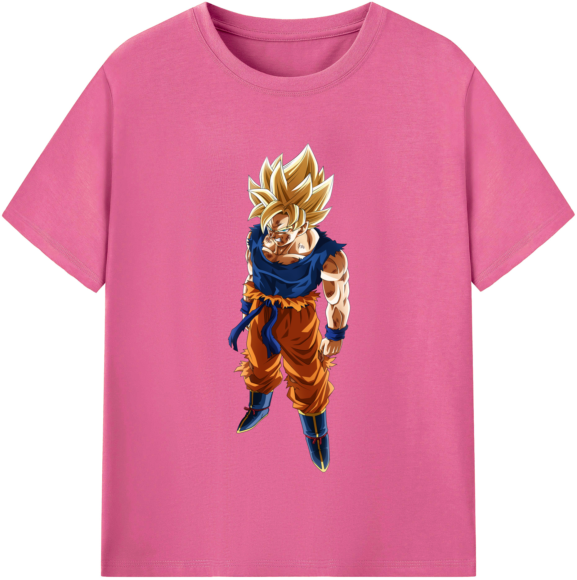 （画像用） ドラゴンボール 孫悟空（そん ごくう）Son Goku カカロット DRAGON BALL Kakarotto レディースカジュアルプリントTシャツ（綿100％）