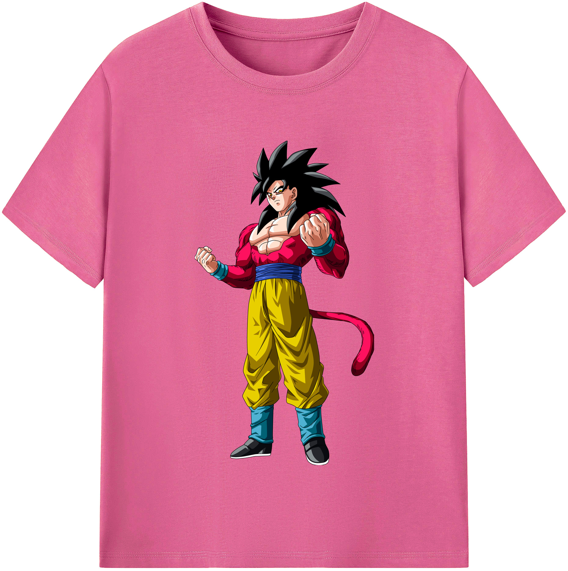 （画像用） ドラゴンボール 孫悟空（そん ごくう）Son Goku カカロット DRAGON BALL Kakarotto レディースカジュアルプリントTシャツ（綿100％）