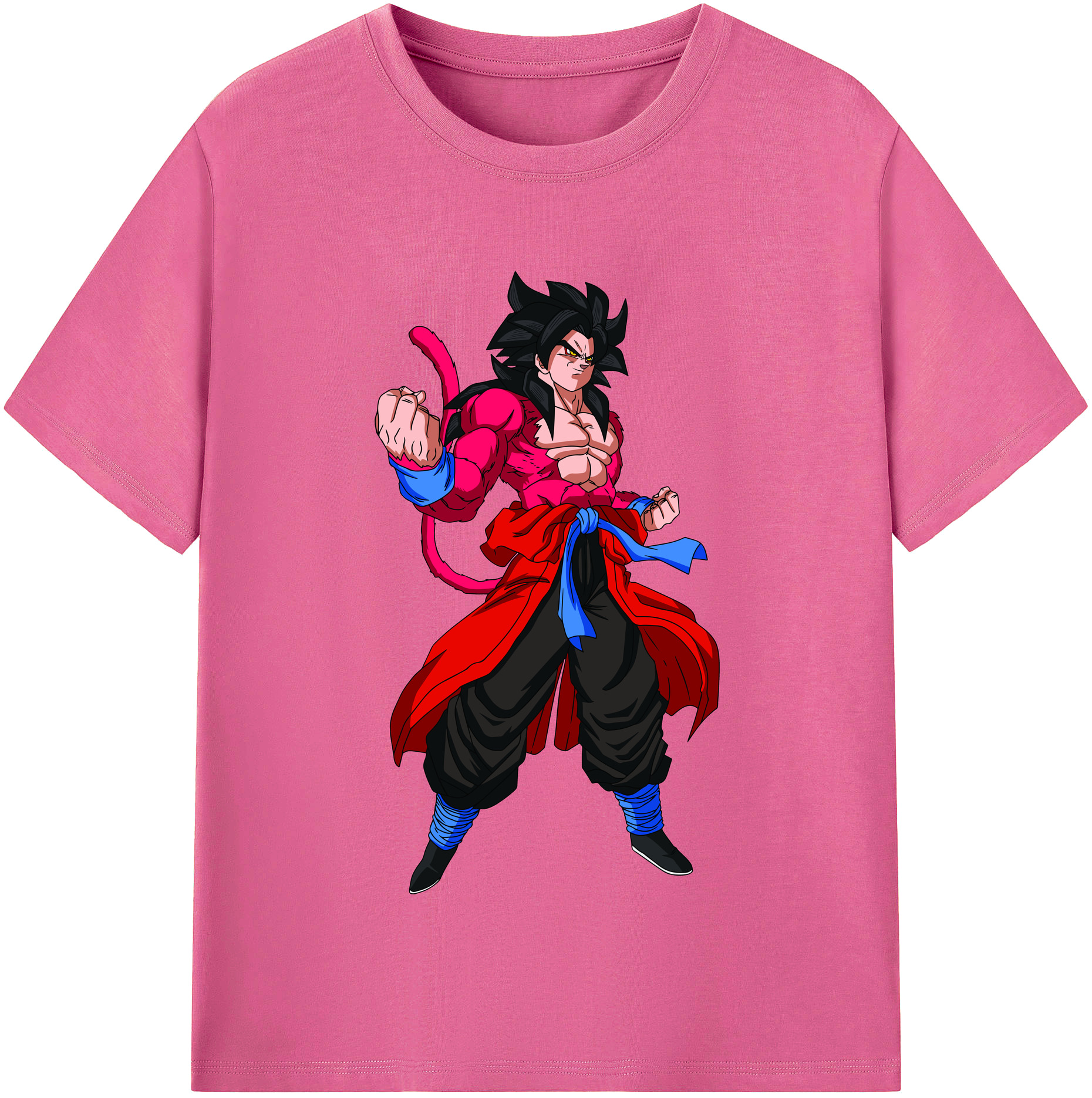 （画像用） ドラゴンボール 孫悟空（そん ごくう）Son Goku カカロット DRAGON BALL Kakarotto レディースカジュアルプリントTシャツ（綿100％）