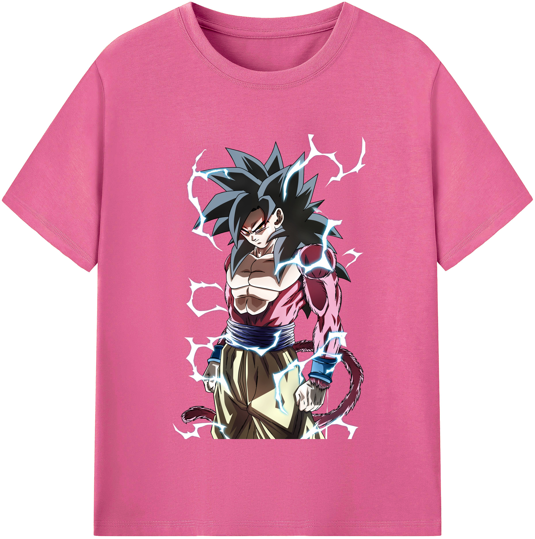 （画像用） ドラゴンボール 孫悟空（そん ごくう）Son Goku カカロット DRAGON BALL Kakarotto レディースカジュアルプリントTシャツ（綿100％）