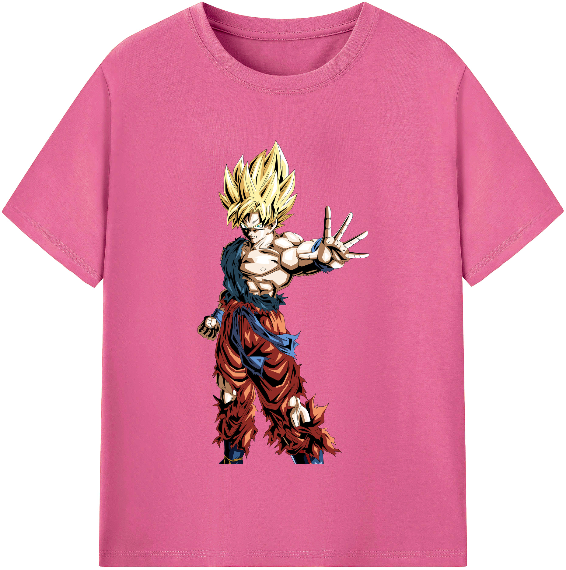 （画像用） ドラゴンボール 孫悟空（そん ごくう）Son Goku カカロット DRAGON BALL Kakarotto レディースカジュアルプリントTシャツ（綿100％）