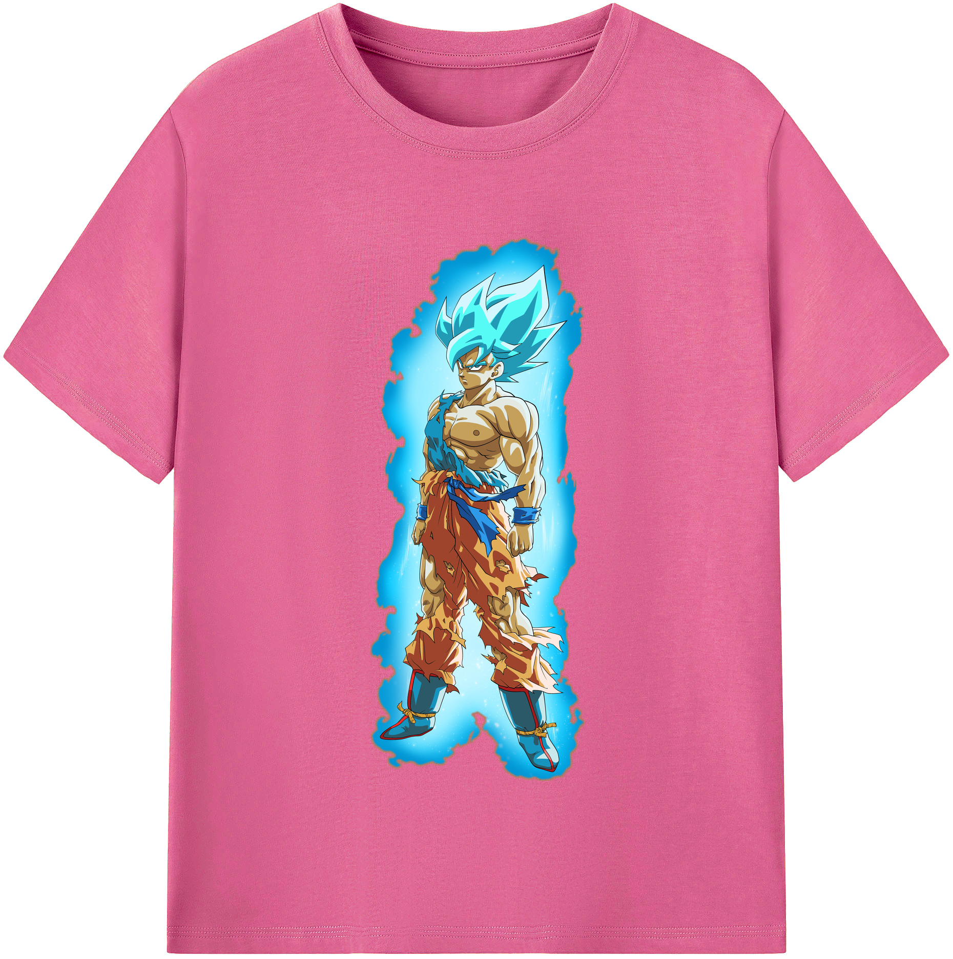 （画像用） ドラゴンボール 孫悟空（そん ごくう）Son Goku カカロット DRAGON BALL Kakarotto レディースカジュアルプリントTシャツ（綿100％）