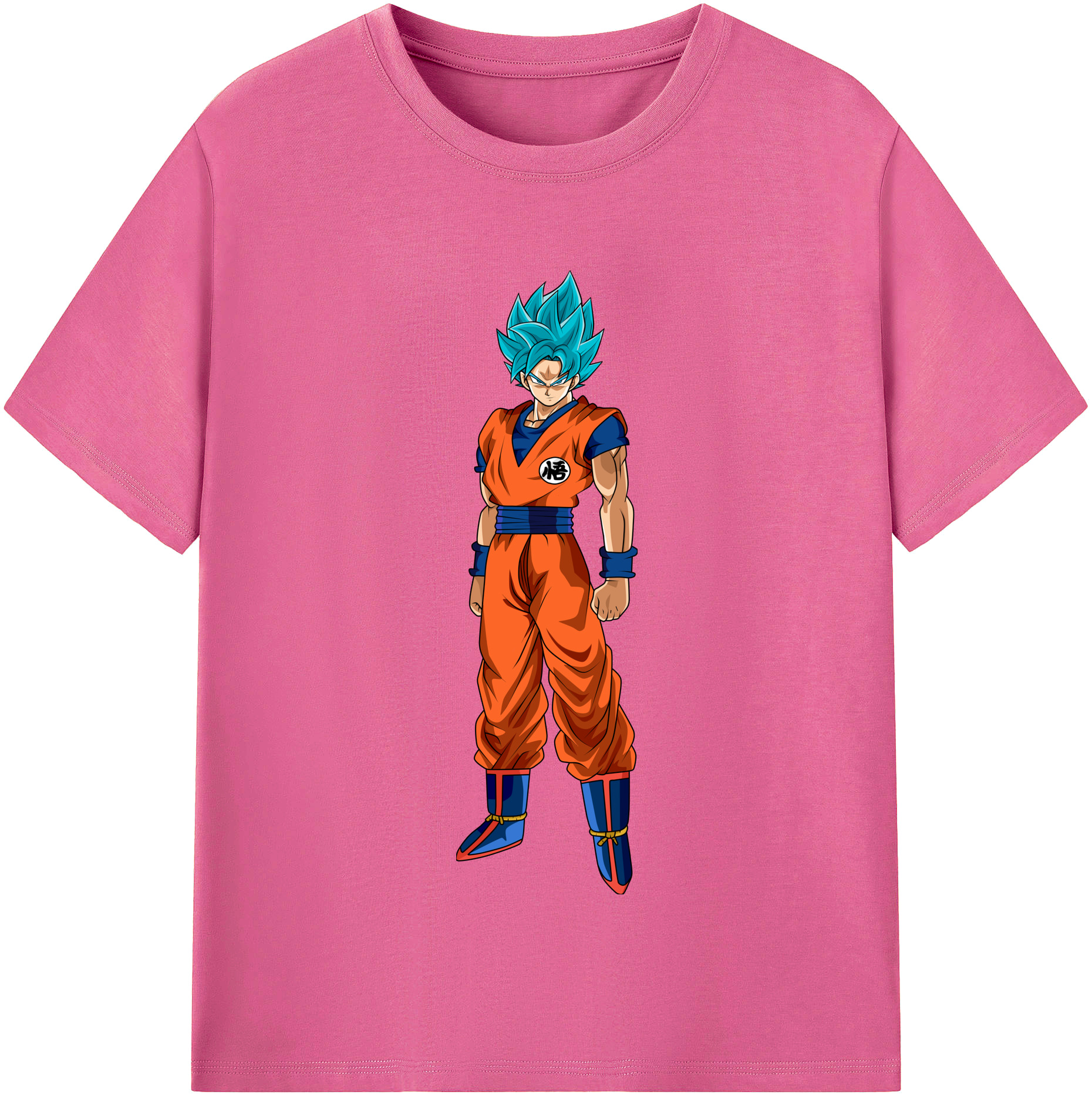 （画像用） ドラゴンボール 孫悟空（そん ごくう）Son Goku カカロット DRAGON BALL Kakarotto レディースカジュアルプリントTシャツ（綿100％）