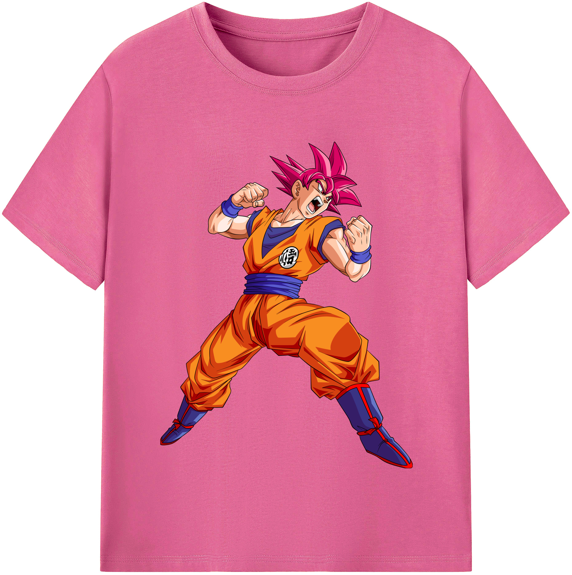 （画像用） ドラゴンボール 孫悟空（そん ごくう）Son Goku カカロット DRAGON BALL Kakarotto レディースカジュアルプリントTシャツ（綿100％）