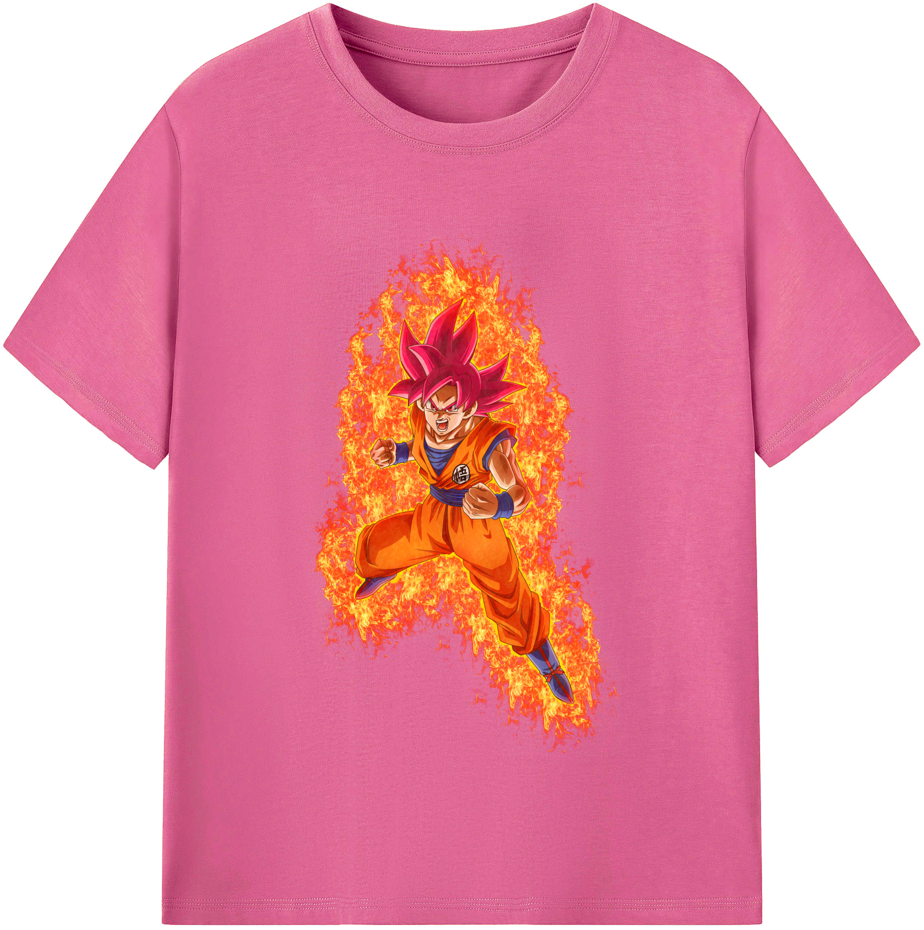 （画像用） ドラゴンボール 孫悟空（そん ごくう）Son Goku カカロット DRAGON BALL Kakarotto レディースカジュアルプリントTシャツ（綿100％）