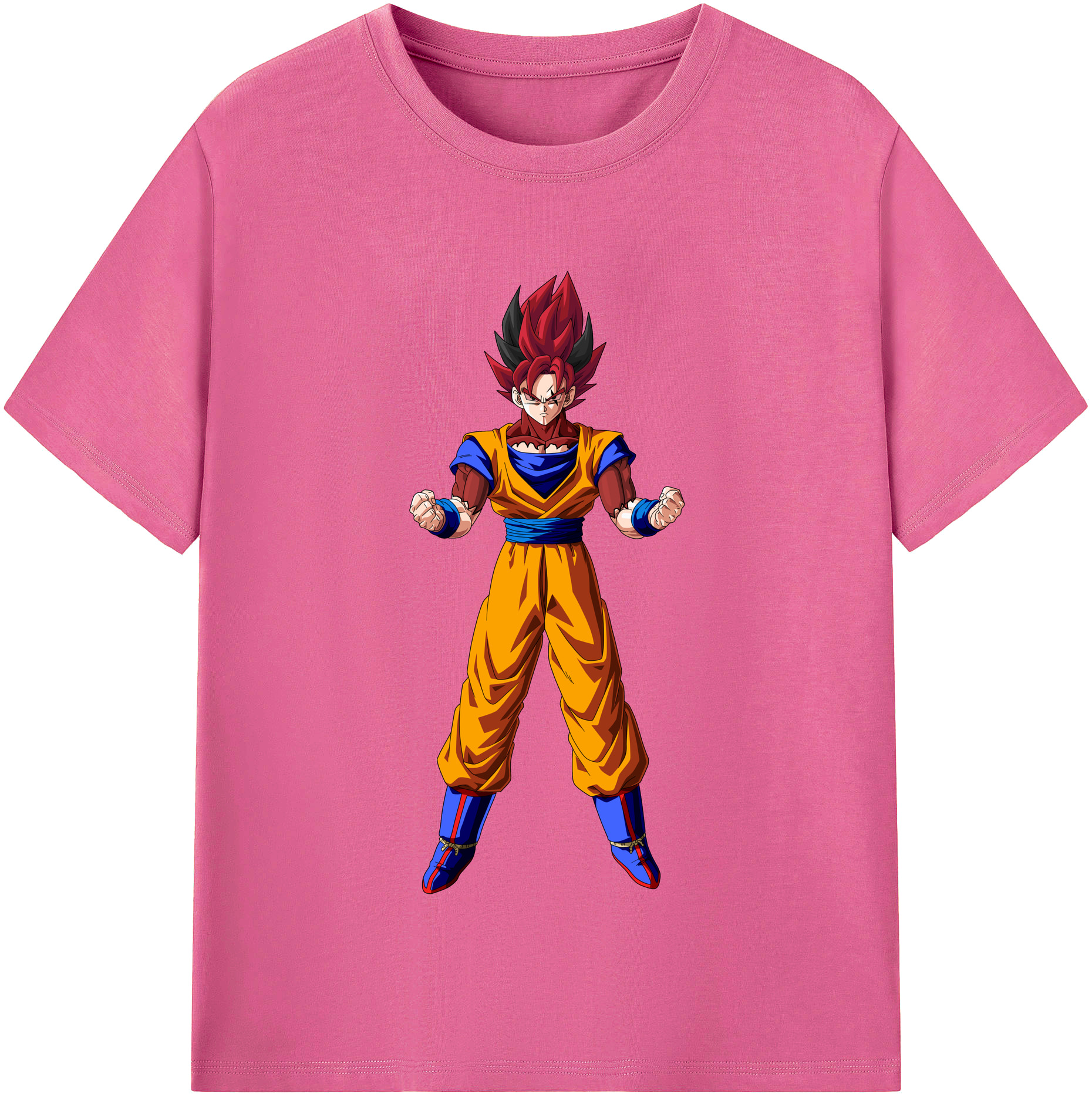 （画像用） ドラゴンボール 孫悟空（そん ごくう）Son Goku カカロット DRAGON BALL Kakarotto レディースカジュアルプリントTシャツ（綿100％）
