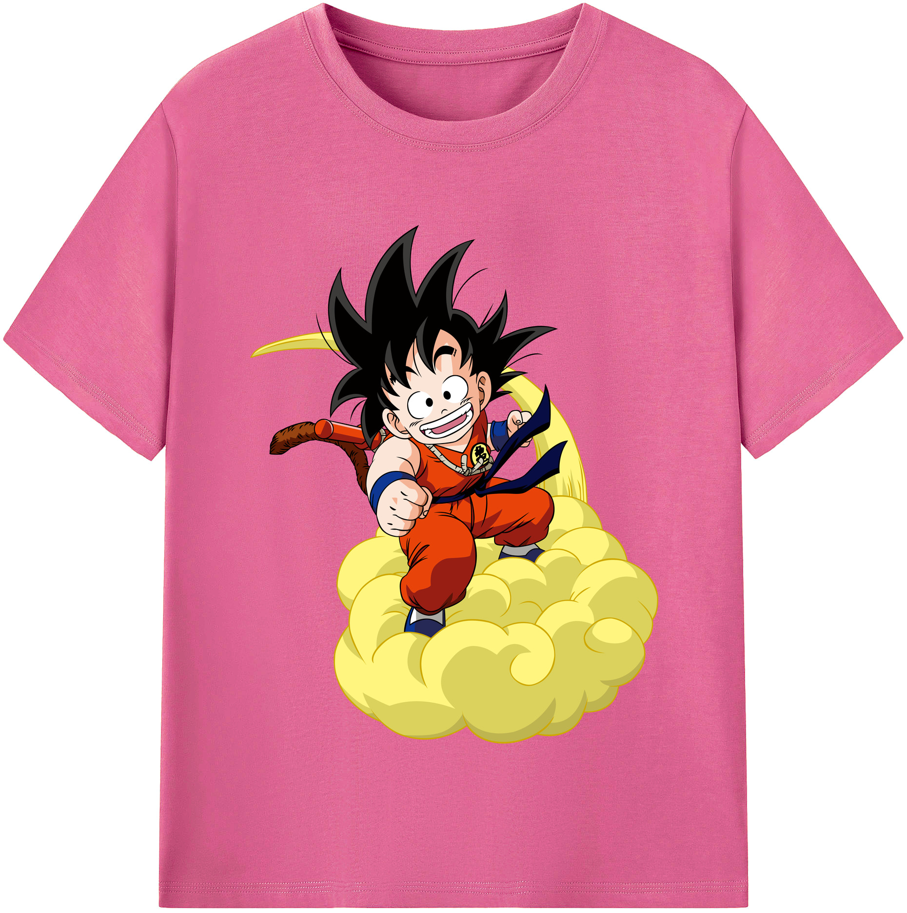 （画像用） ドラゴンボール 孫悟空（そん ごくう）Son Goku カカロット DRAGON BALL Kakarotto レディースカジュアルプリントTシャツ（綿100％）