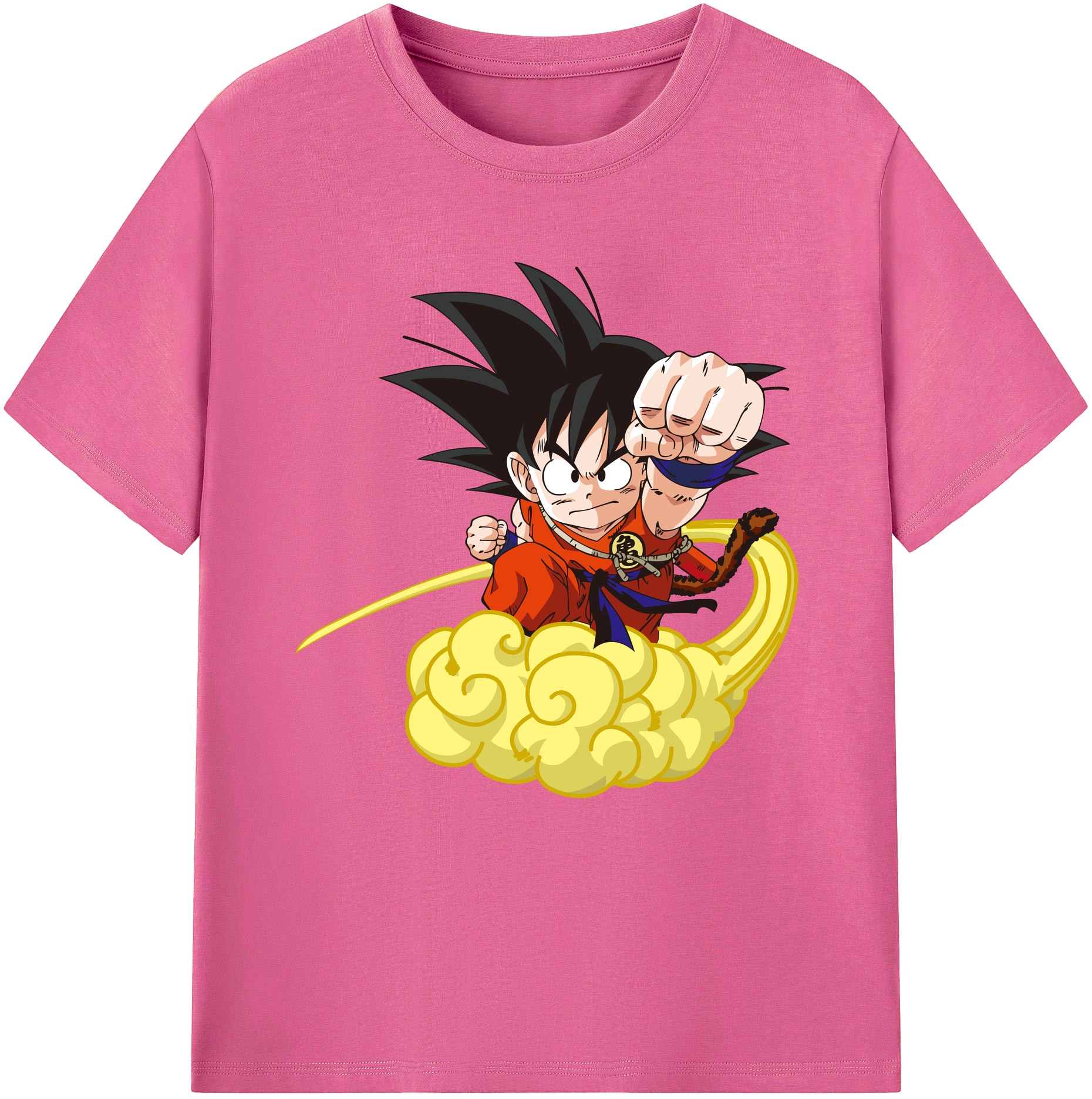 （画像用） ドラゴンボール 孫悟空（そん ごくう）Son Goku カカロット DRAGON BALL Kakarotto レディースカジュアルプリントTシャツ（綿100％）