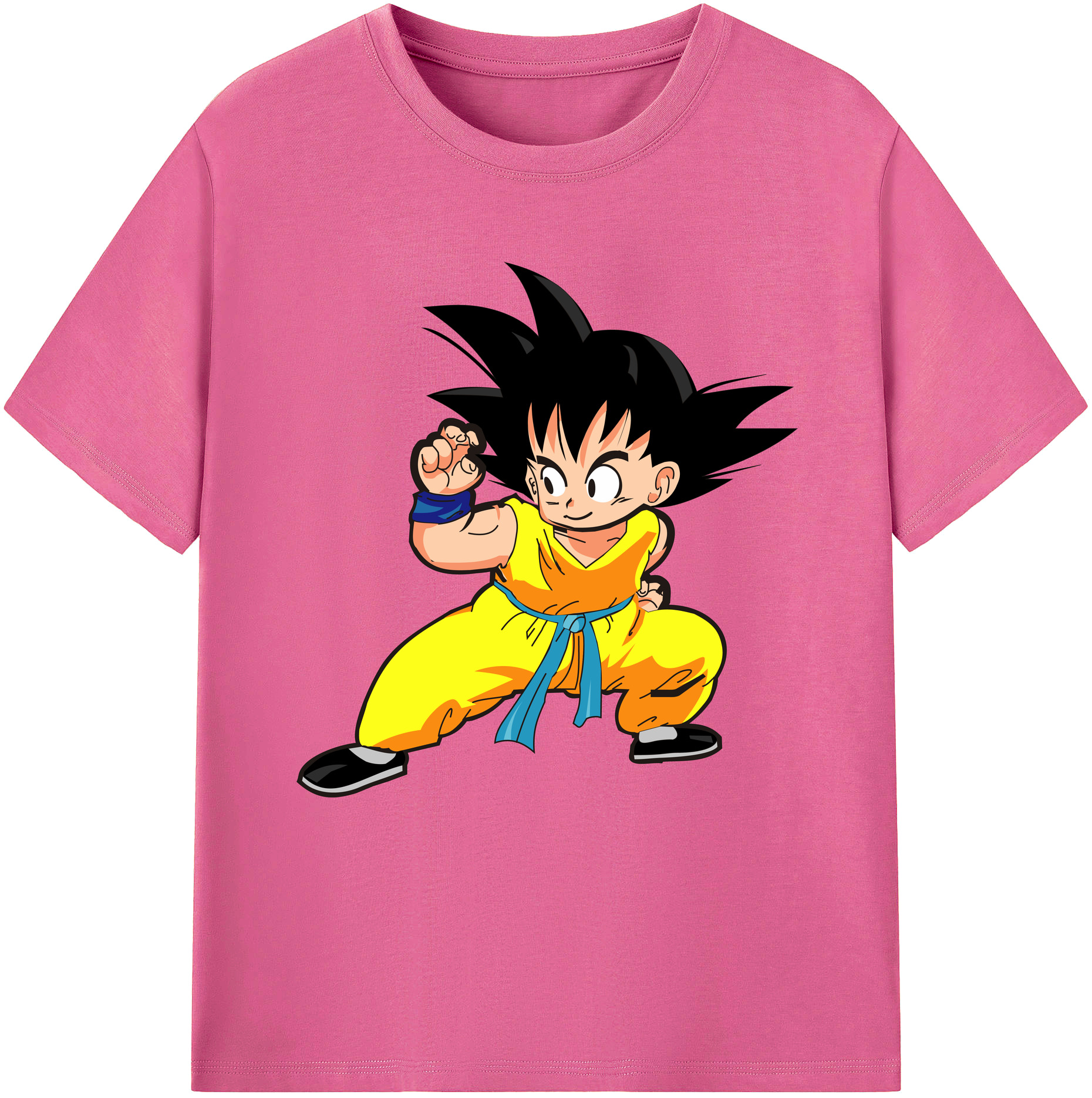 （画像用） ドラゴンボール 孫悟空（そん ごくう）Son Goku カカロット DRAGON BALL Kakarotto レディースカジュアルプリントTシャツ（綿100％）