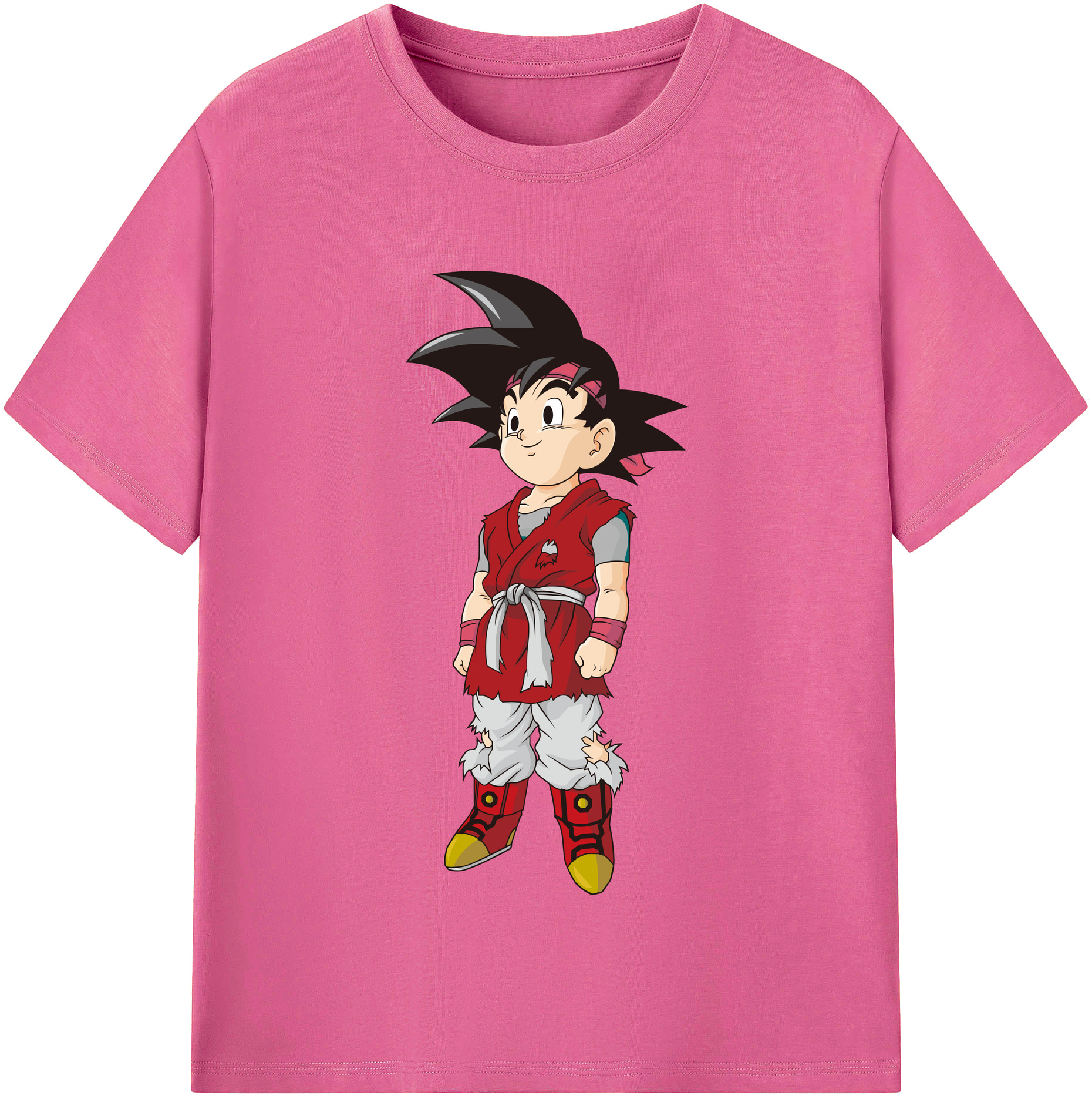 （画像用） ドラゴンボール 孫悟空（そん ごくう）Son Goku カカロット DRAGON BALL Kakarotto レディースカジュアルプリントTシャツ（綿100％）