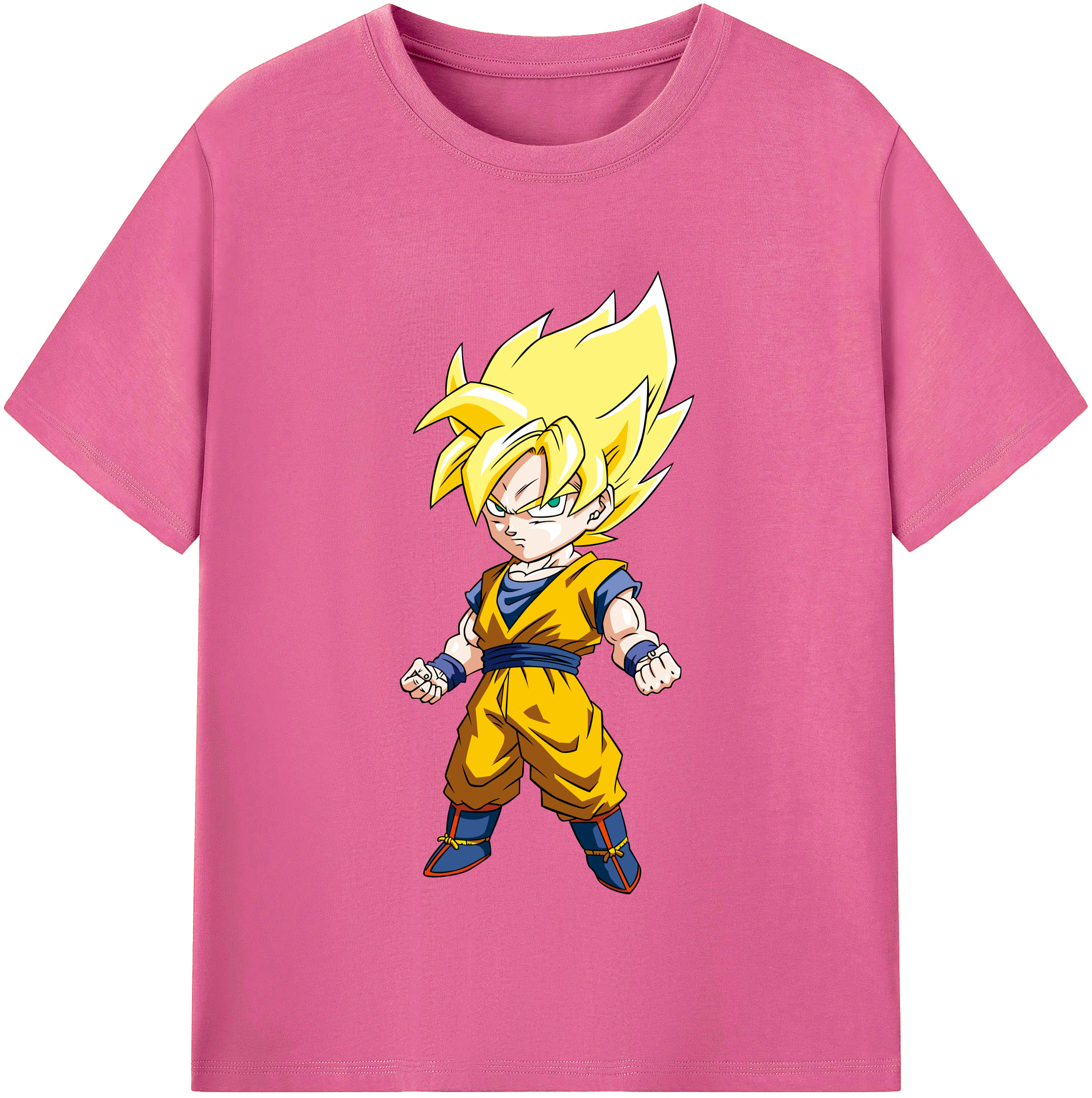 （画像用） ドラゴンボール 孫悟空（そん ごくう）Son Goku カカロット DRAGON BALL Kakarotto レディースカジュアルプリントTシャツ（綿100％）
