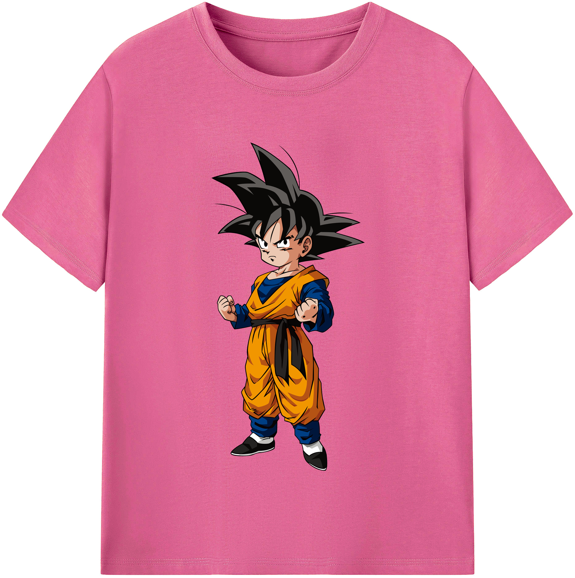 （画像用） ドラゴンボール 孫悟空（そん ごくう）Son Goku カカロット DRAGON BALL Kakarotto レディースカジュアルプリントTシャツ（綿100％）