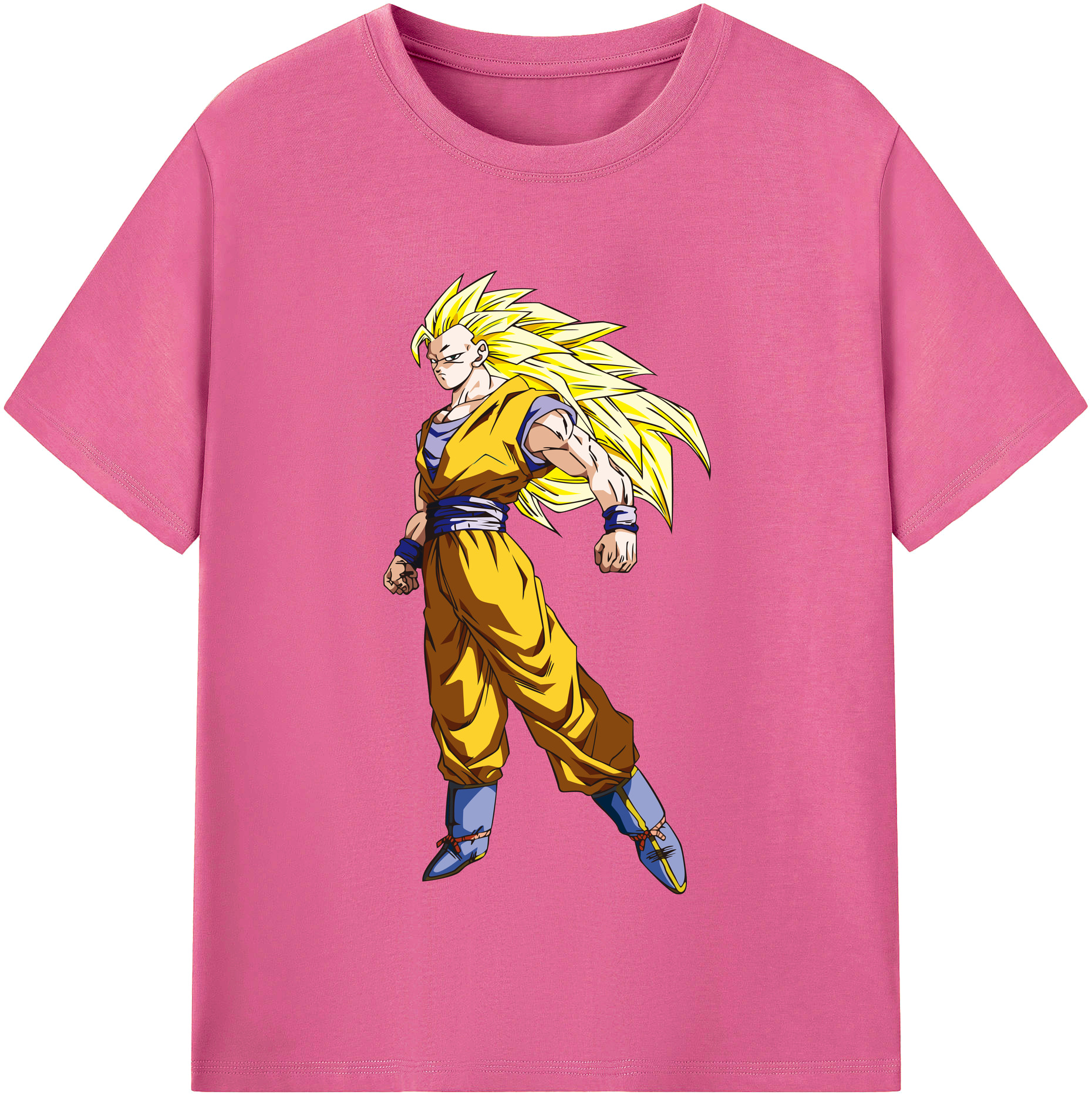 （画像用） ドラゴンボール 孫悟空（そん ごくう）Son Goku カカロット DRAGON BALL Kakarotto レディースカジュアルプリントTシャツ（綿100％）