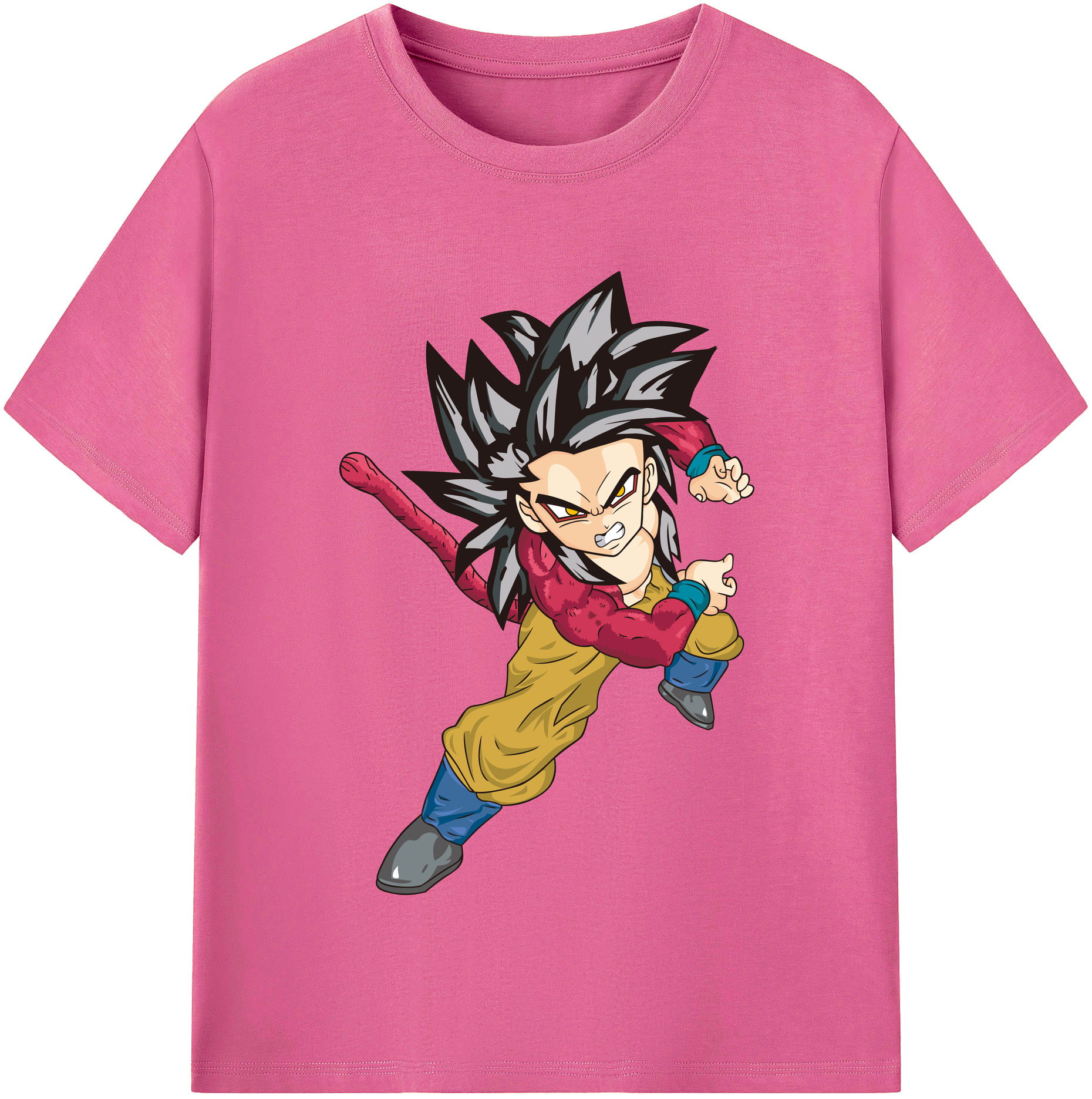 （画像用） ドラゴンボール 孫悟空（そん ごくう）Son Goku カカロット DRAGON BALL Kakarotto レディースカジュアルプリントTシャツ（綿100％）