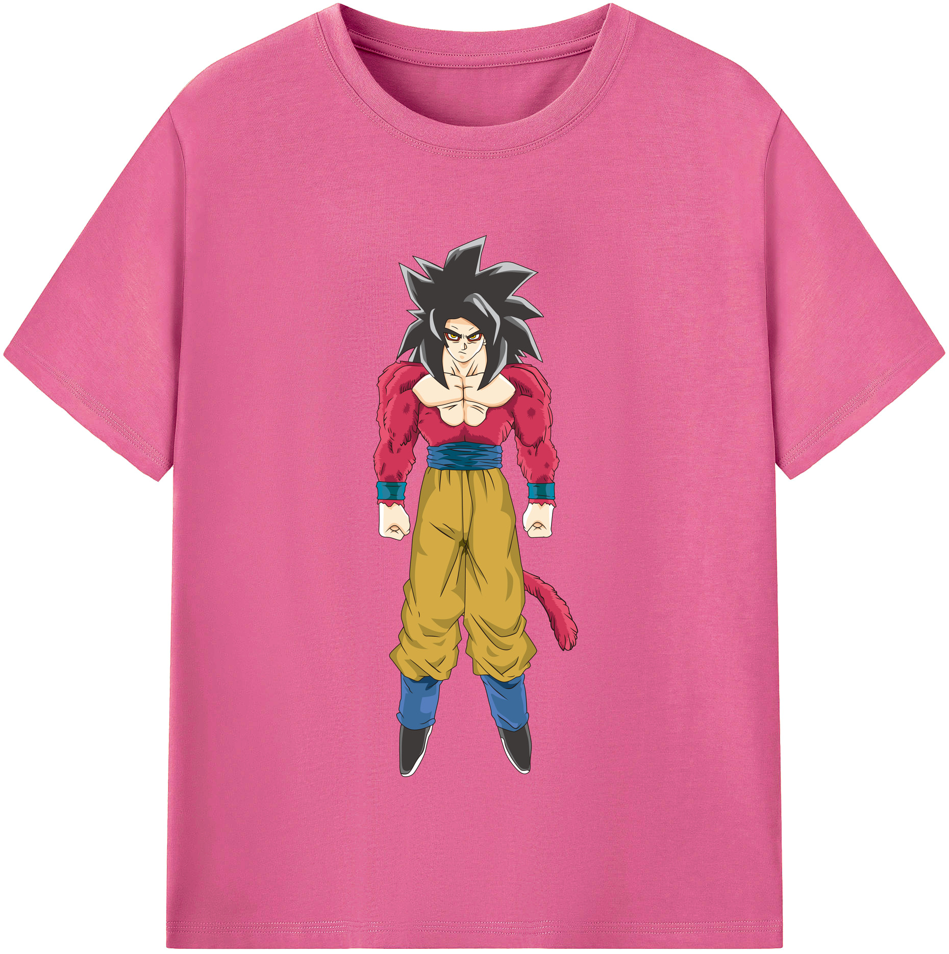 （画像用） ドラゴンボール 孫悟空（そん ごくう）Son Goku カカロット DRAGON BALL Kakarotto レディースカジュアルプリントTシャツ（綿100％）