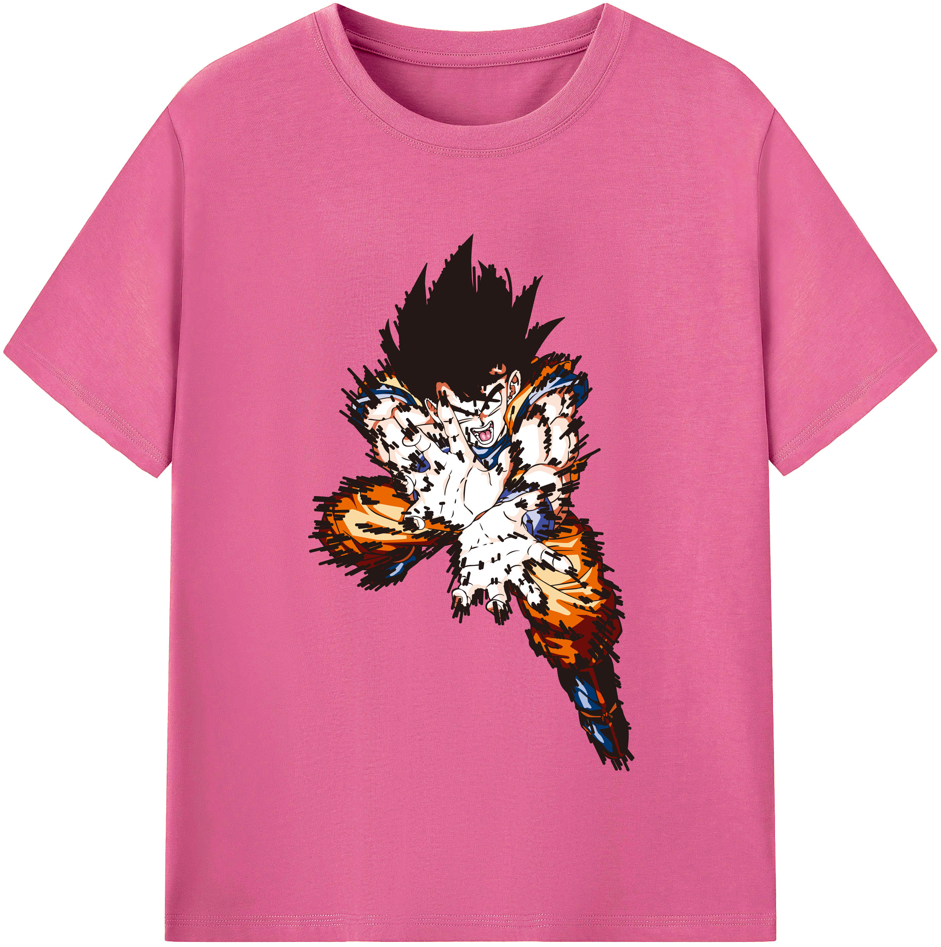 （画像用） ドラゴンボール 孫悟空（そん ごくう）Son Goku カカロット DRAGON BALL Kakarotto レディースカジュアルプリントTシャツ（綿100％）