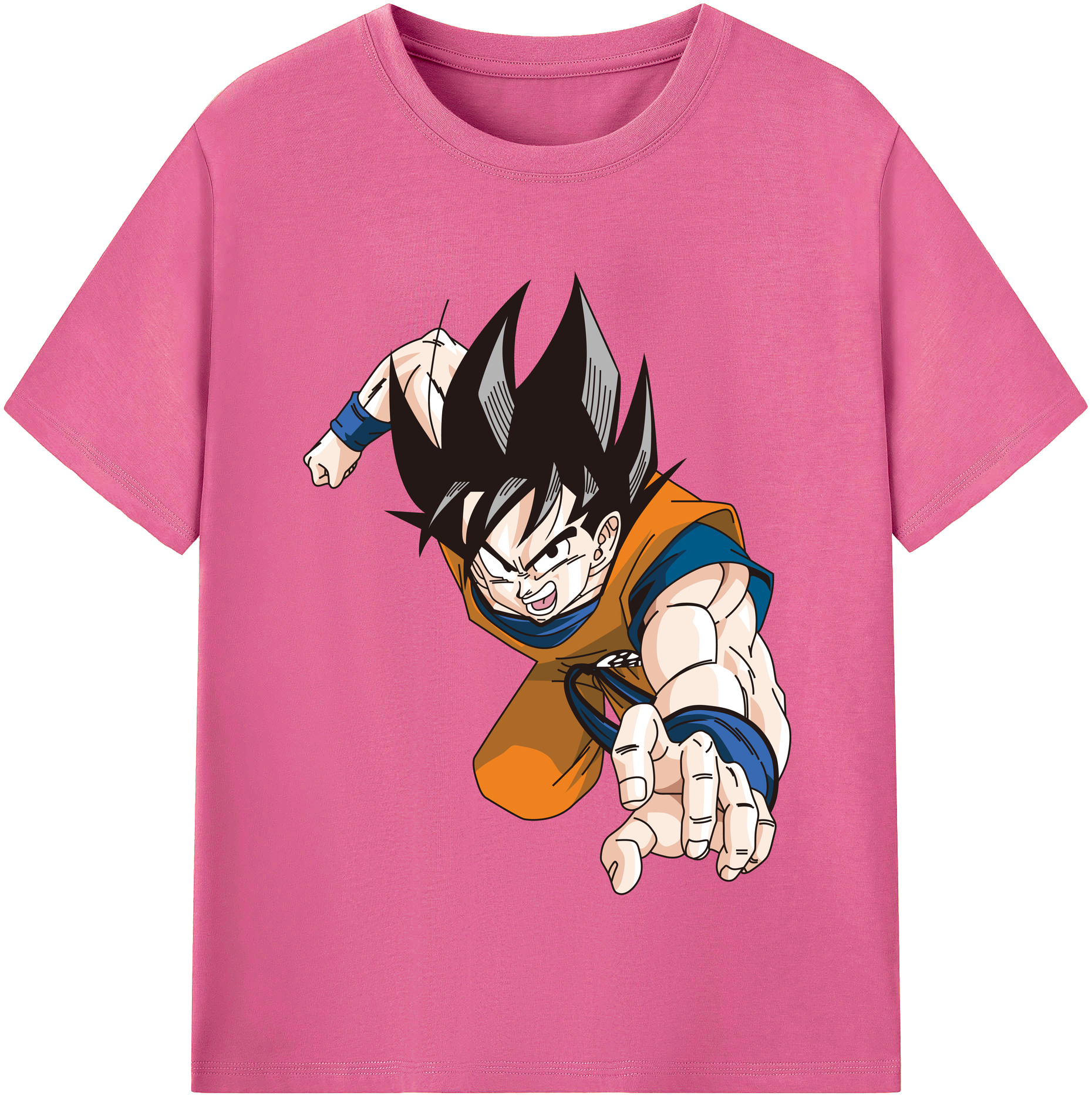 （画像用） ドラゴンボール 孫悟空（そん ごくう）Son Goku カカロット DRAGON BALL Kakarotto レディースカジュアルプリントTシャツ（綿100％）