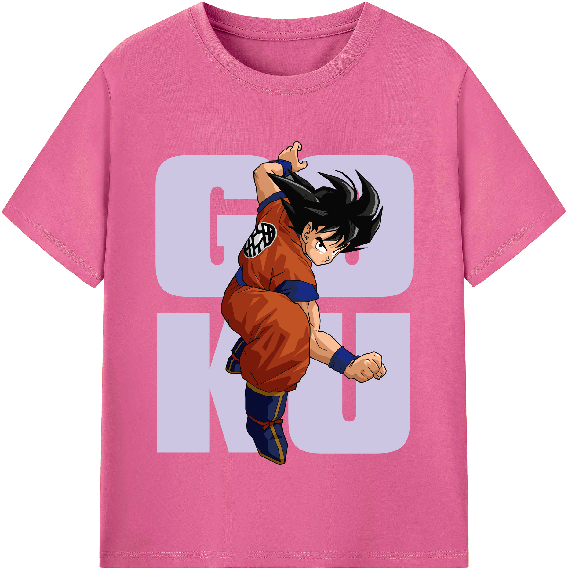 （画像用） ドラゴンボール 孫悟空（そん ごくう）Son Goku カカロット DRAGON BALL Kakarotto レディースカジュアルプリントTシャツ（綿100％）